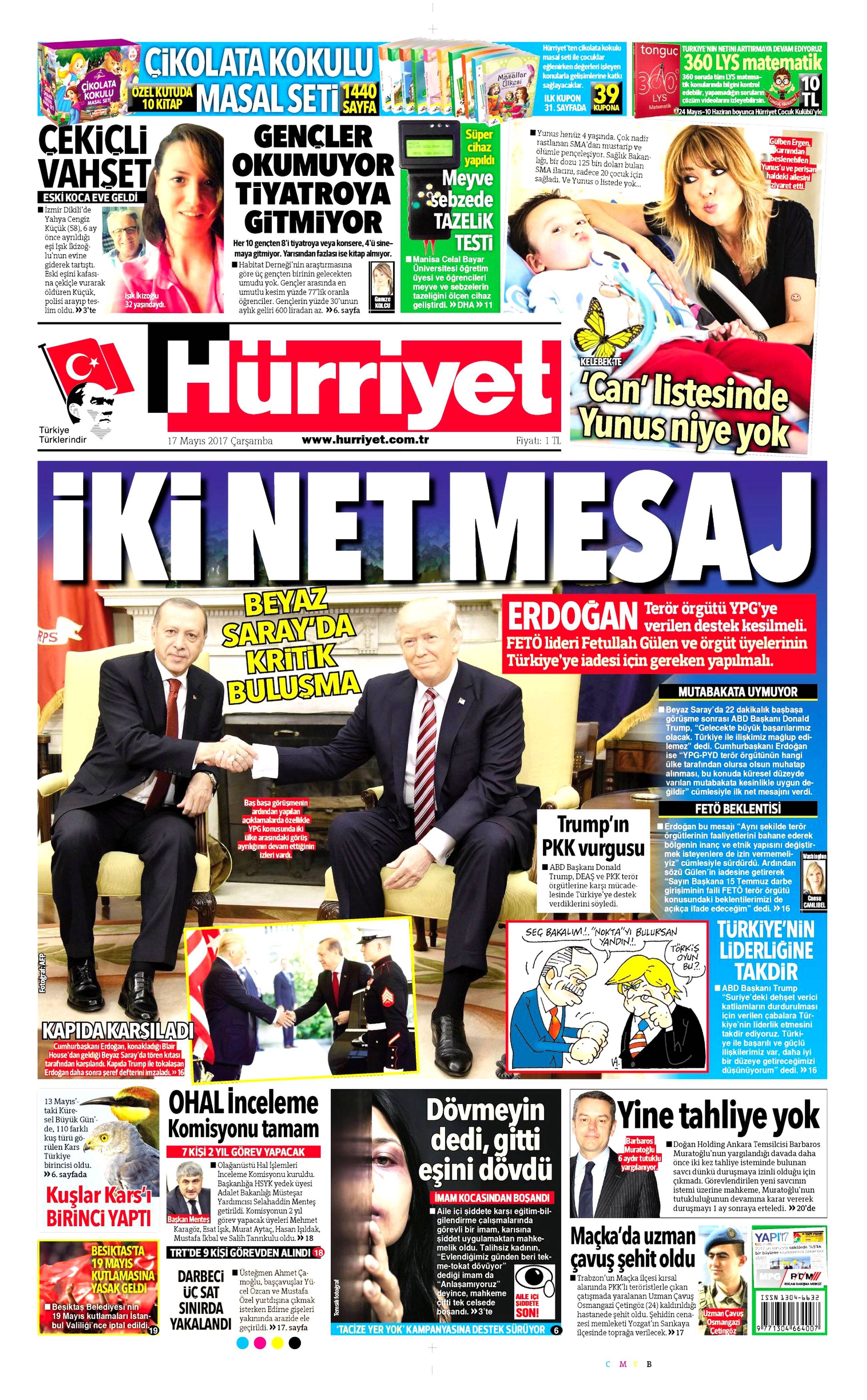 17 Mayıs 2017 Çarşamba gazete manşetleri - 10