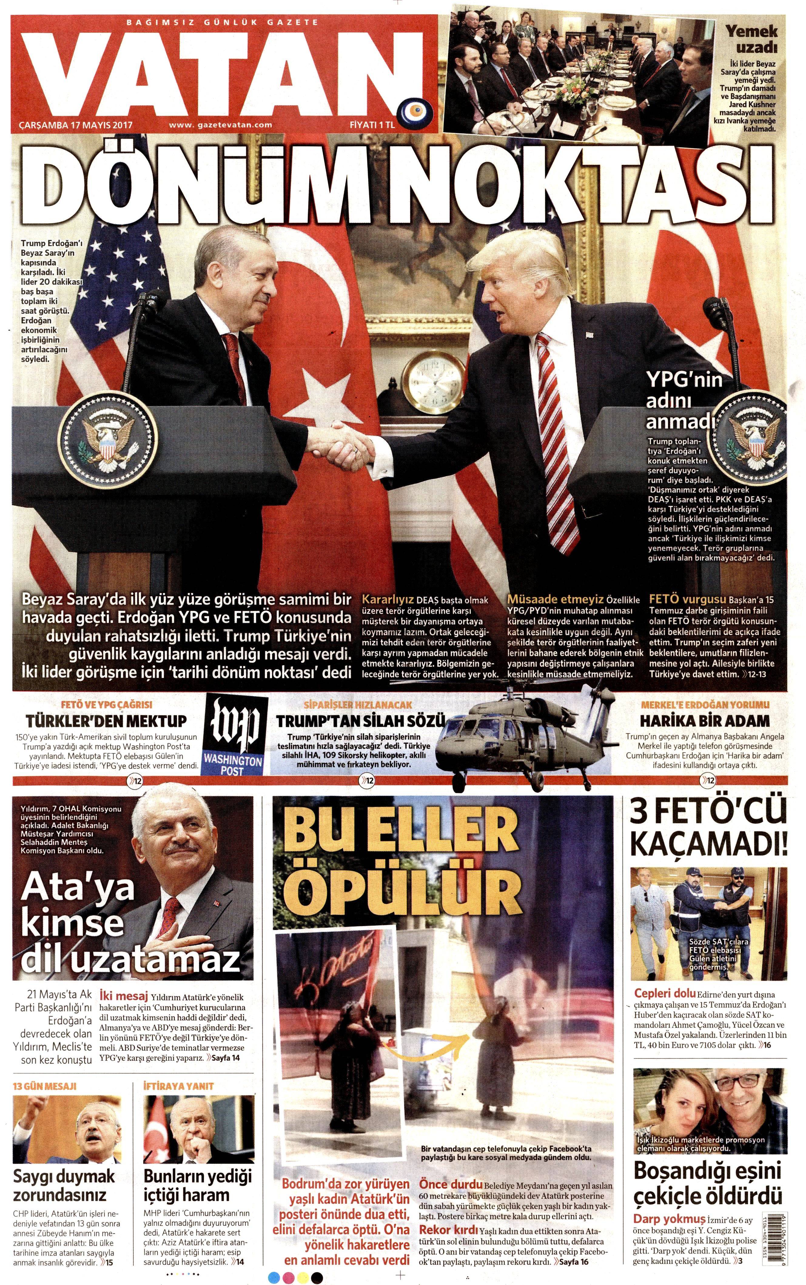 17 Mayıs 2017 Çarşamba gazete manşetleri - 23
