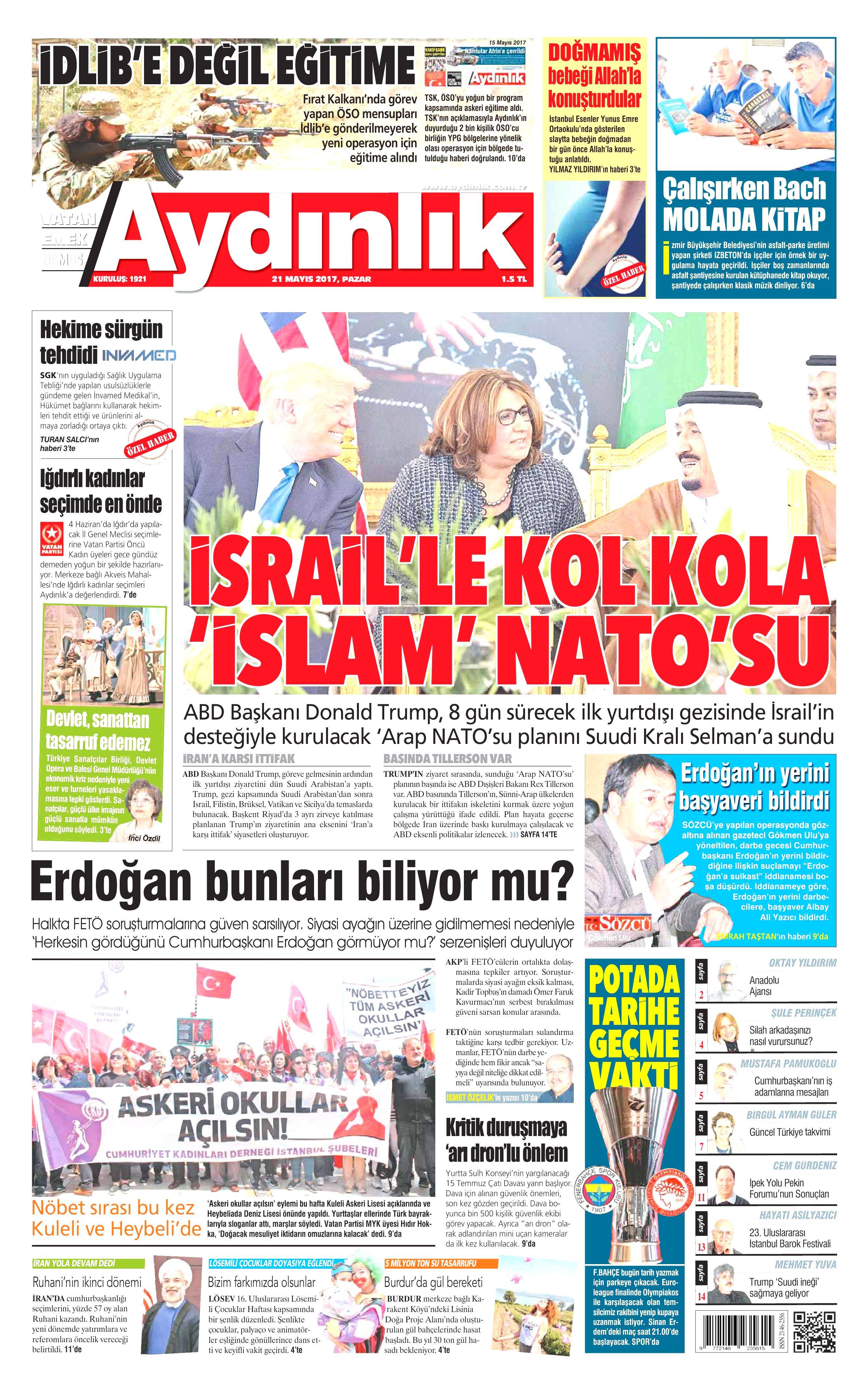 21 Mayıs 2017 Pazar gazete manşetleri - 4