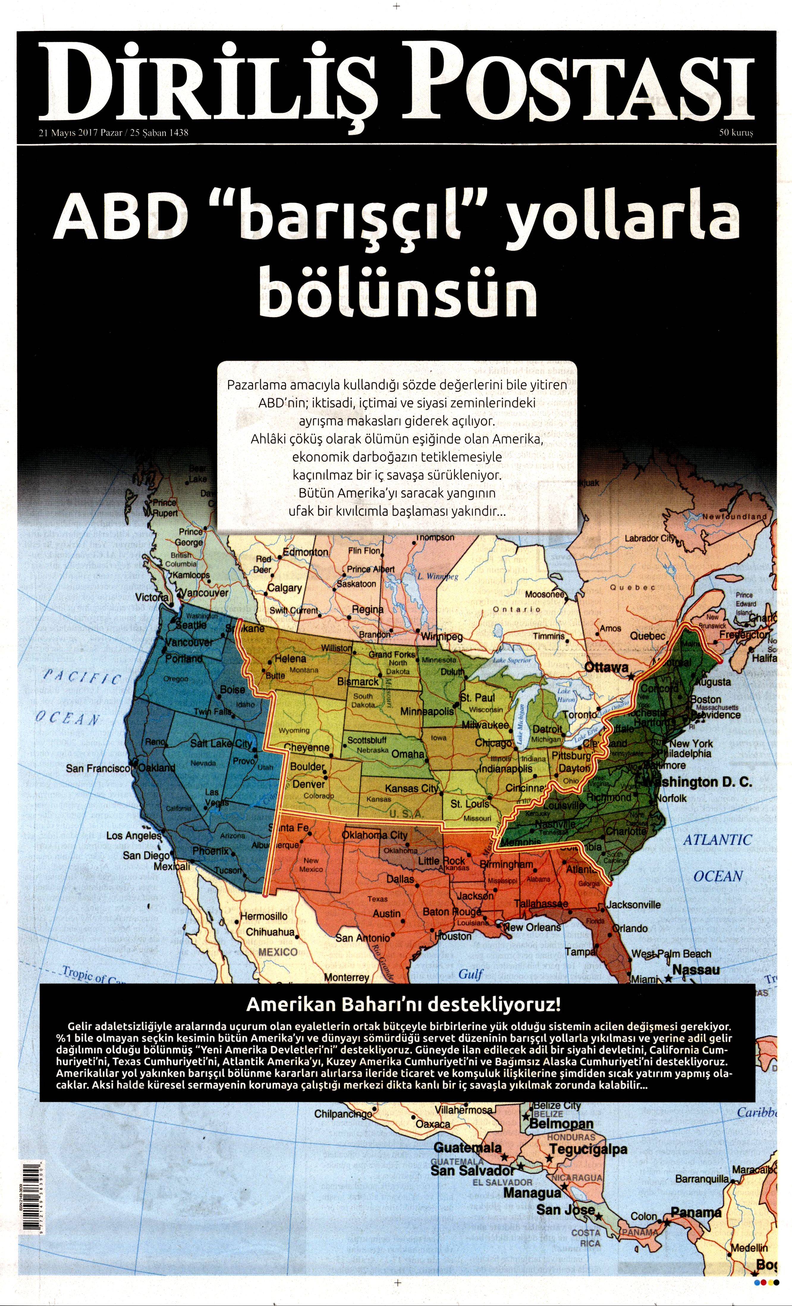 21 Mayıs 2017 Pazar gazete manşetleri - 7