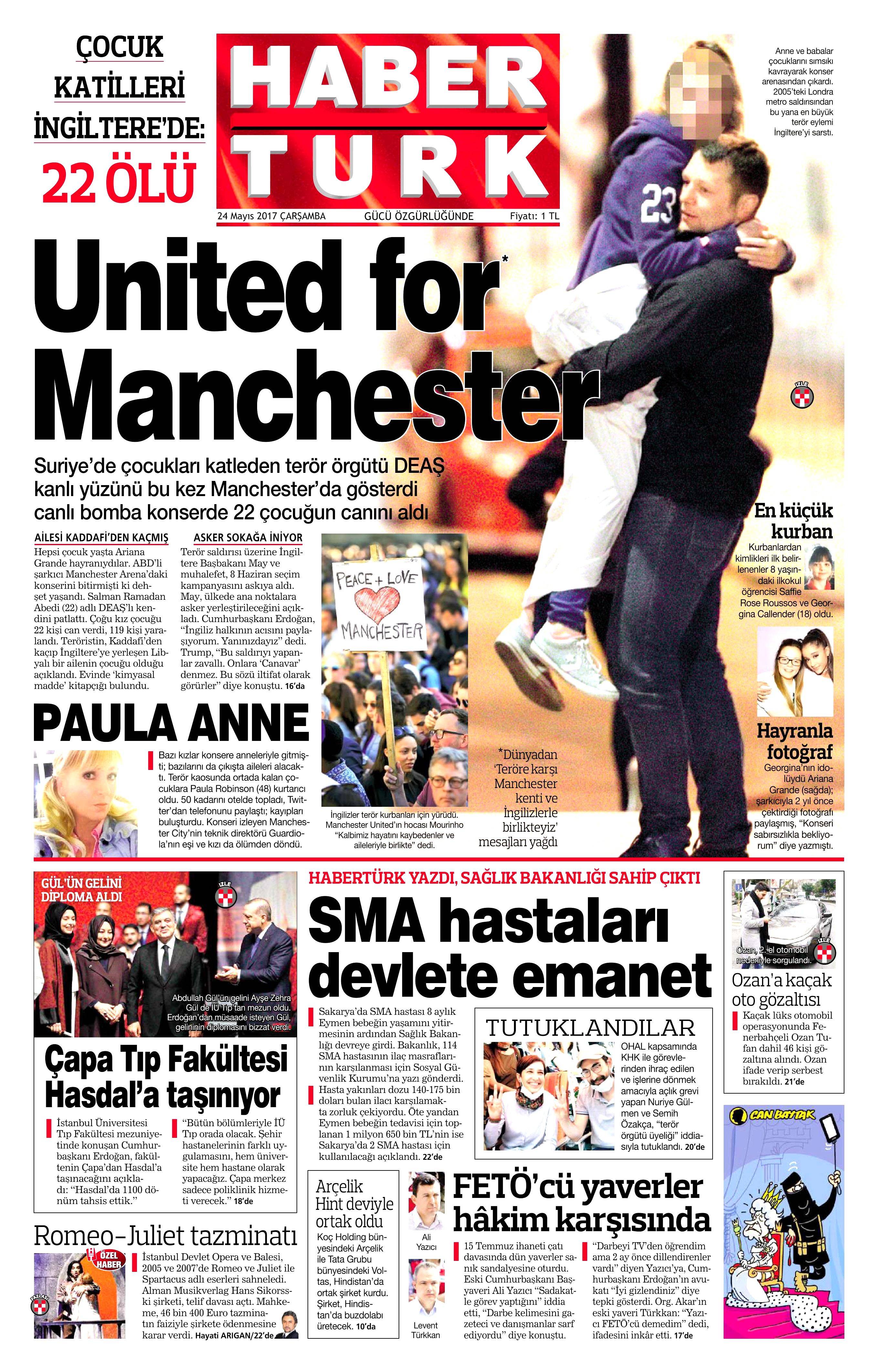 24 Mayıs 2017 Çarşamba gazete manşetleri - 9