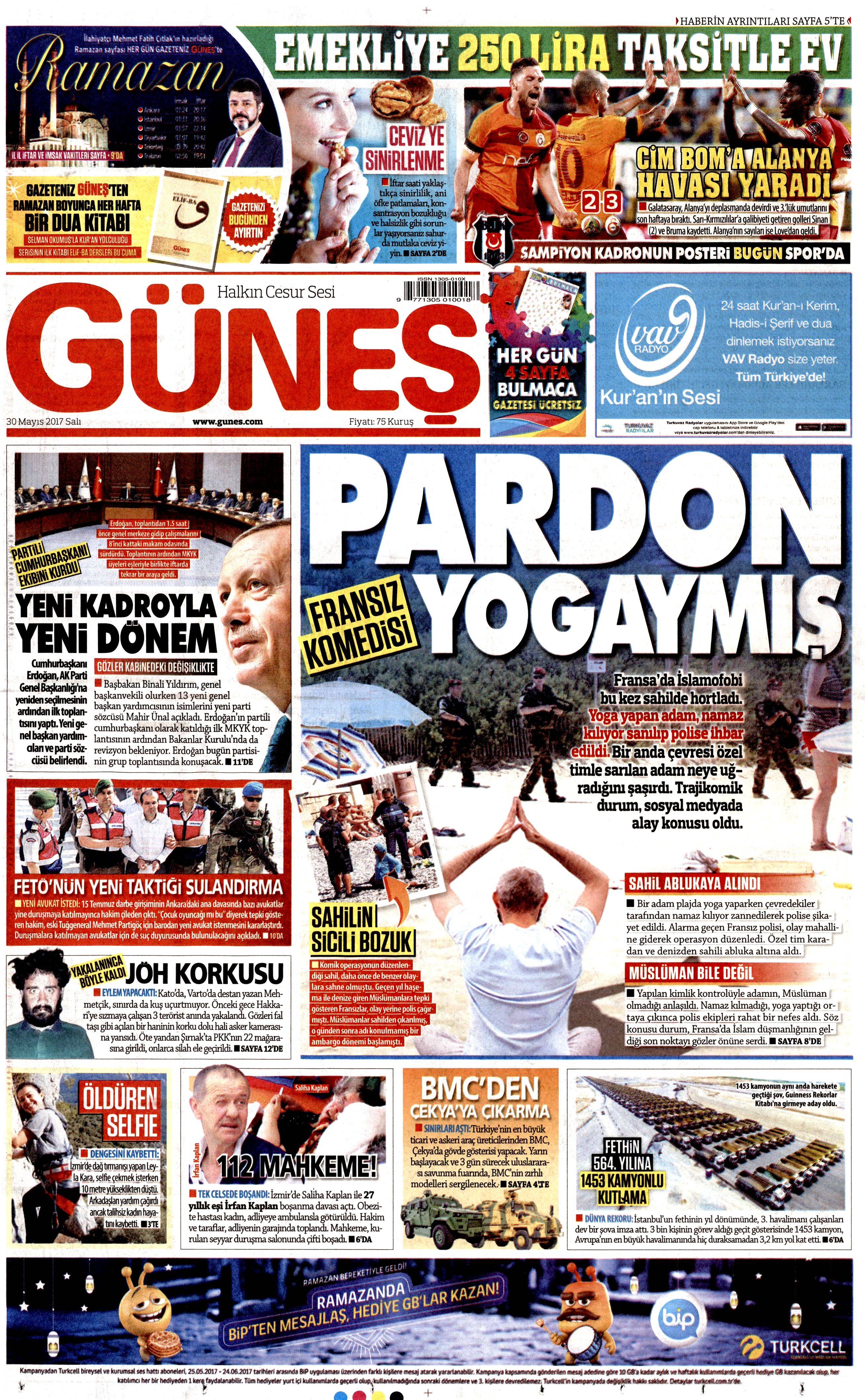 30 Mayıs 2017 Salı gazete manşetleri - 11