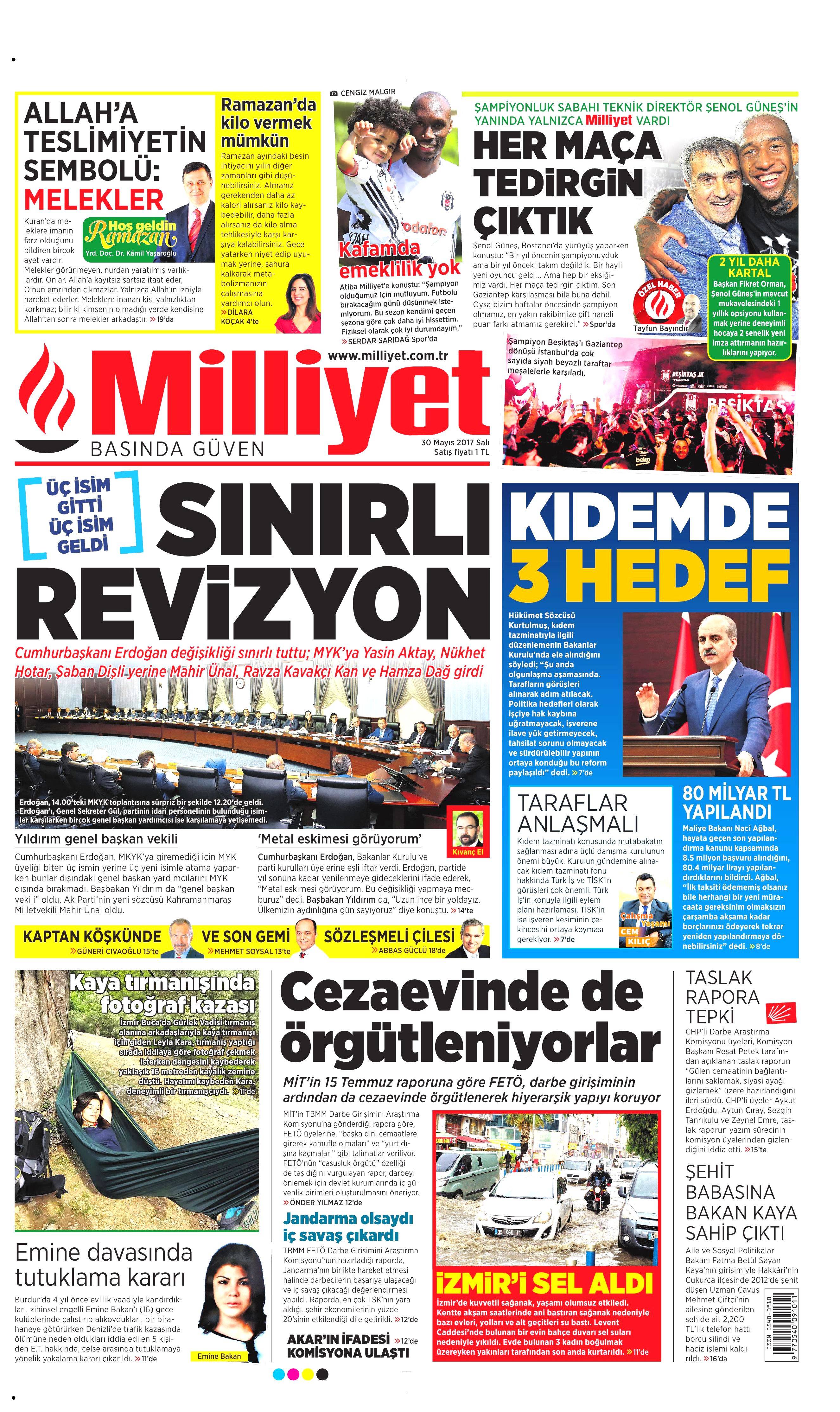 30 Mayıs 2017 Salı gazete manşetleri - 15