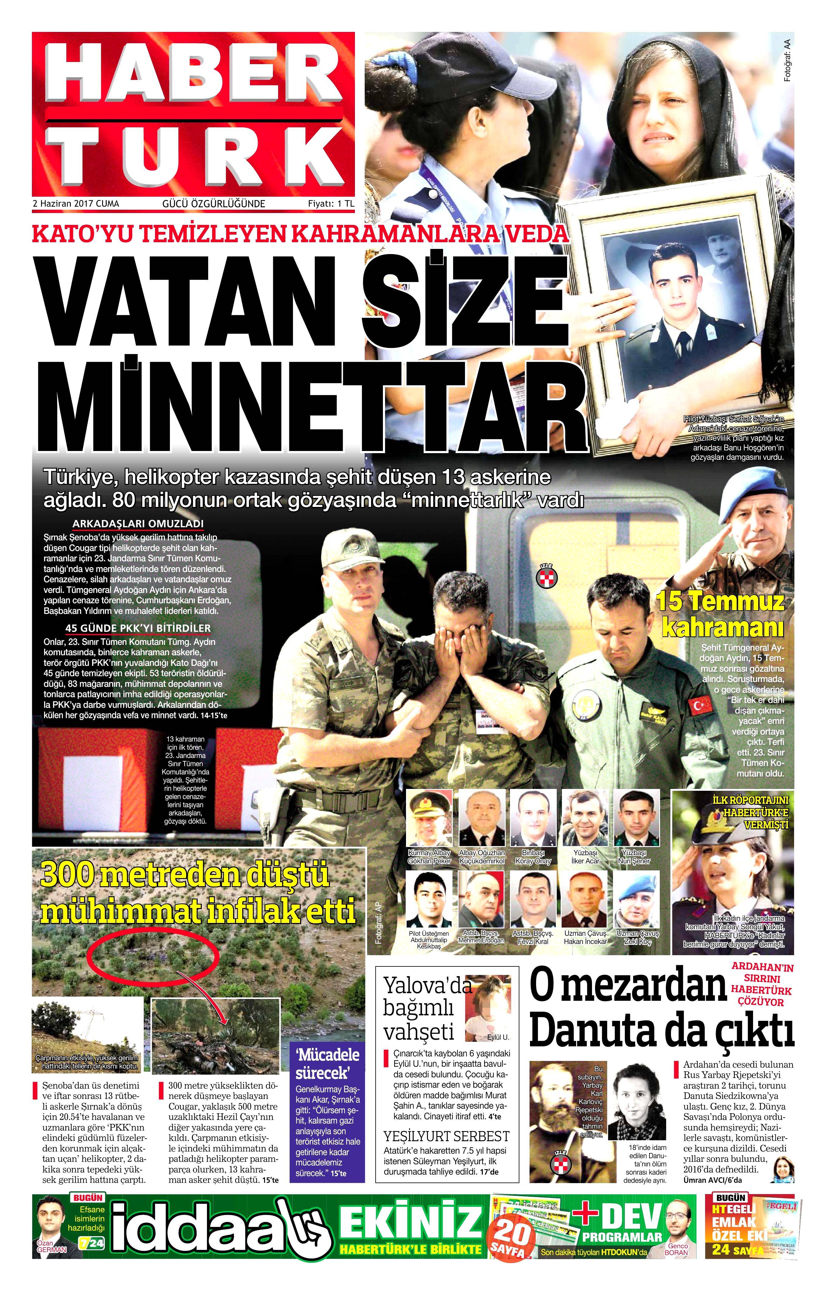 2 Haziran 2017 Cuma gazete manşetleri - 9