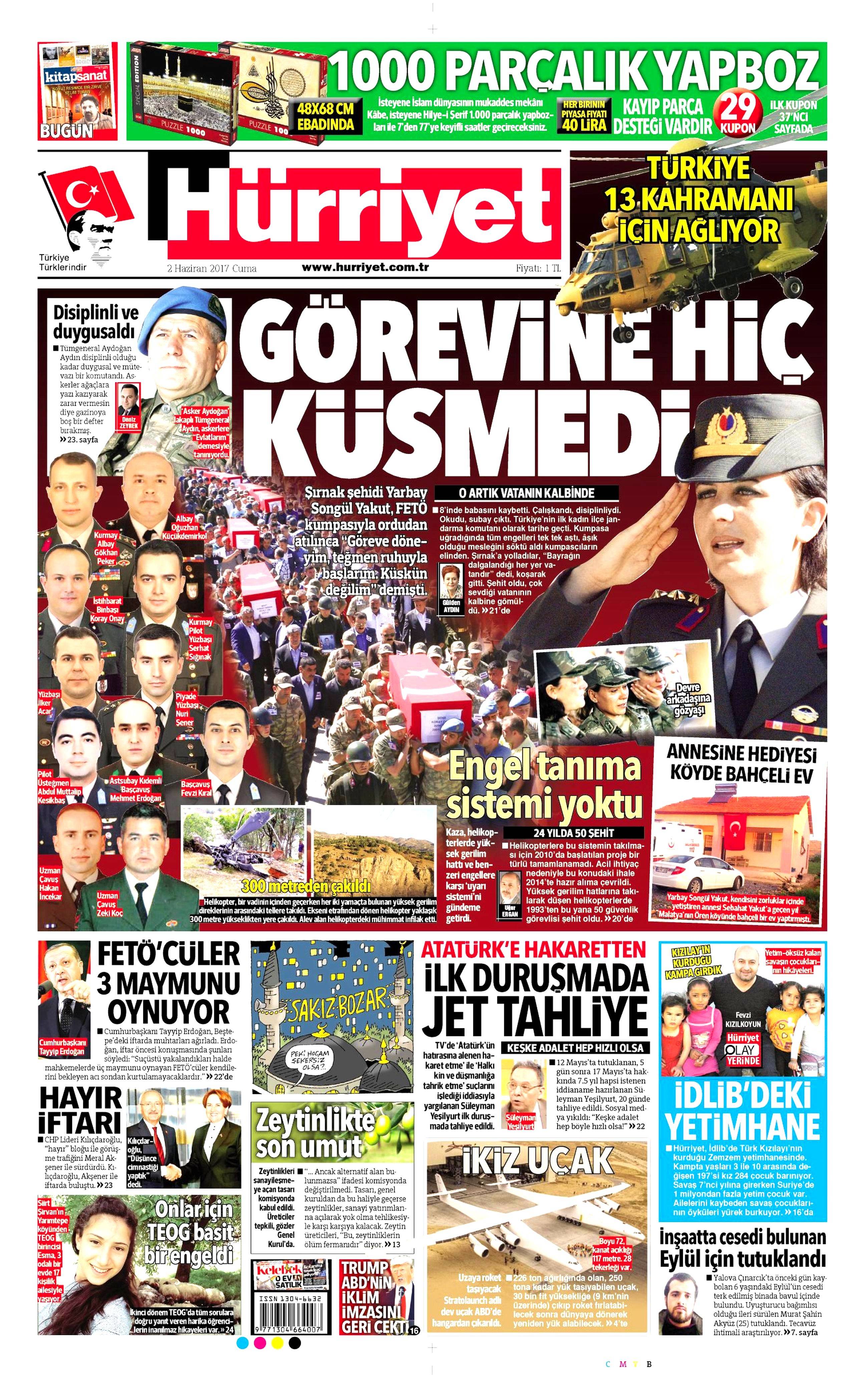 2 Haziran 2017 Cuma gazete manşetleri - 10