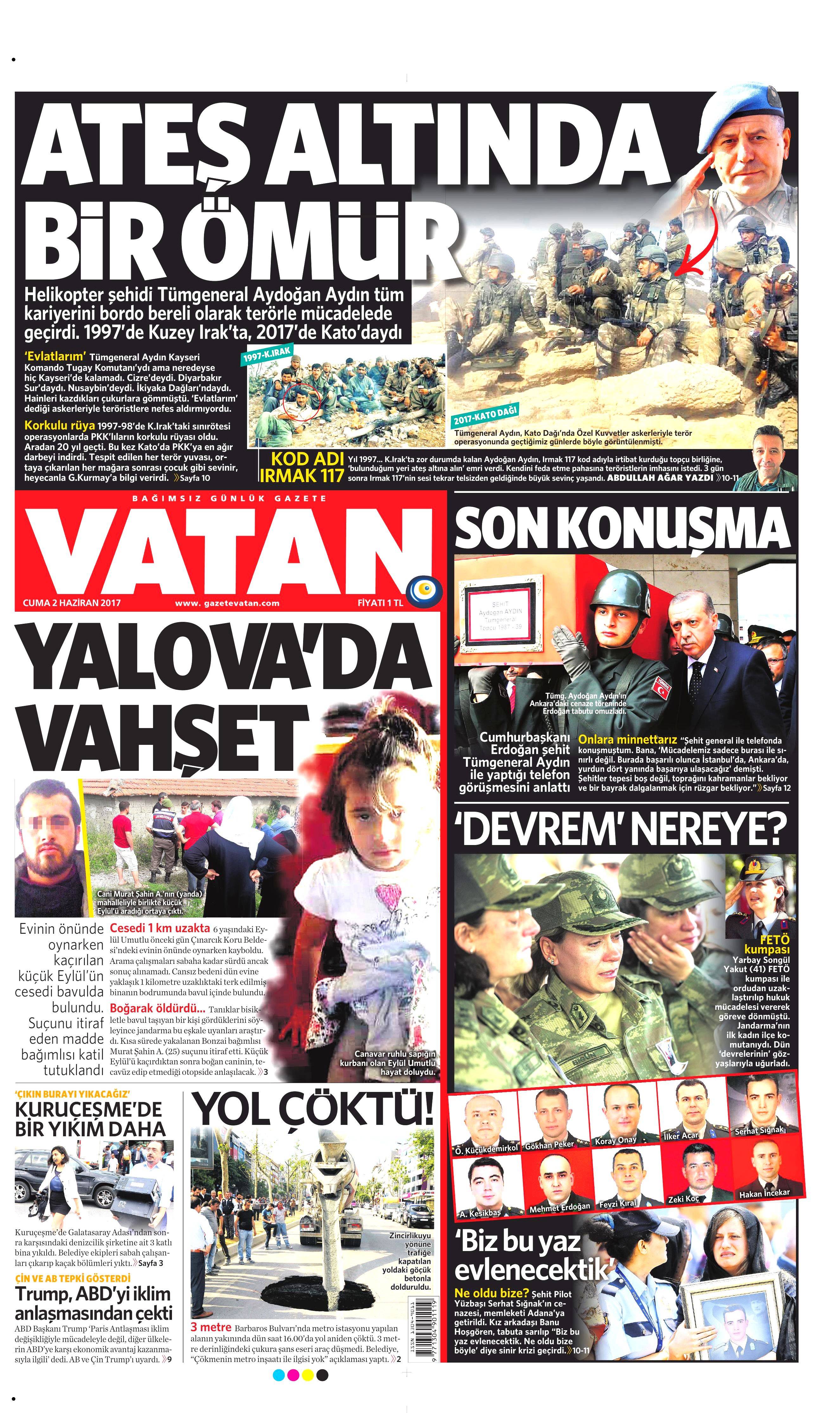 2 Haziran 2017 Cuma gazete manşetleri - 23