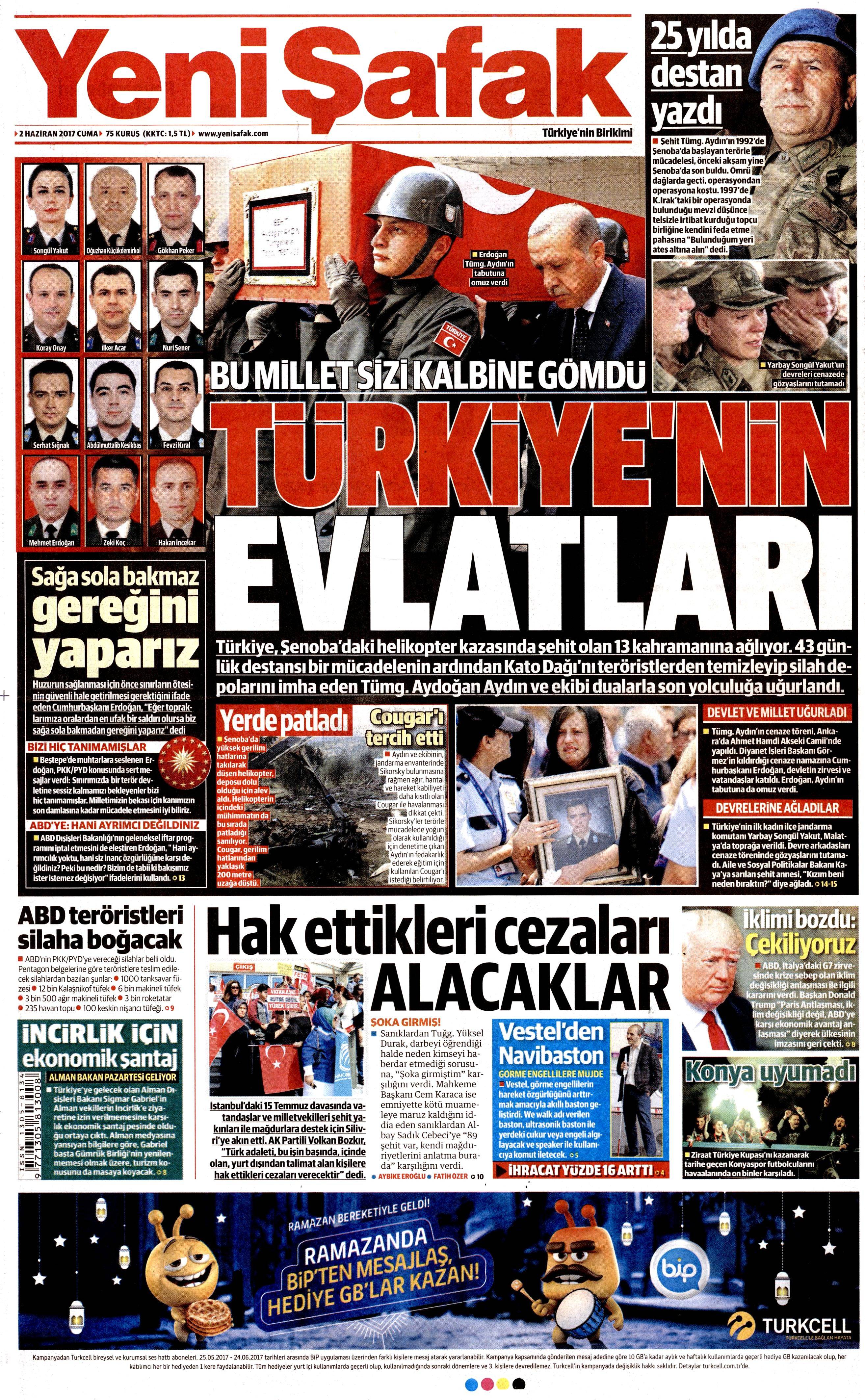 2 Haziran 2017 Cuma gazete manşetleri - 29