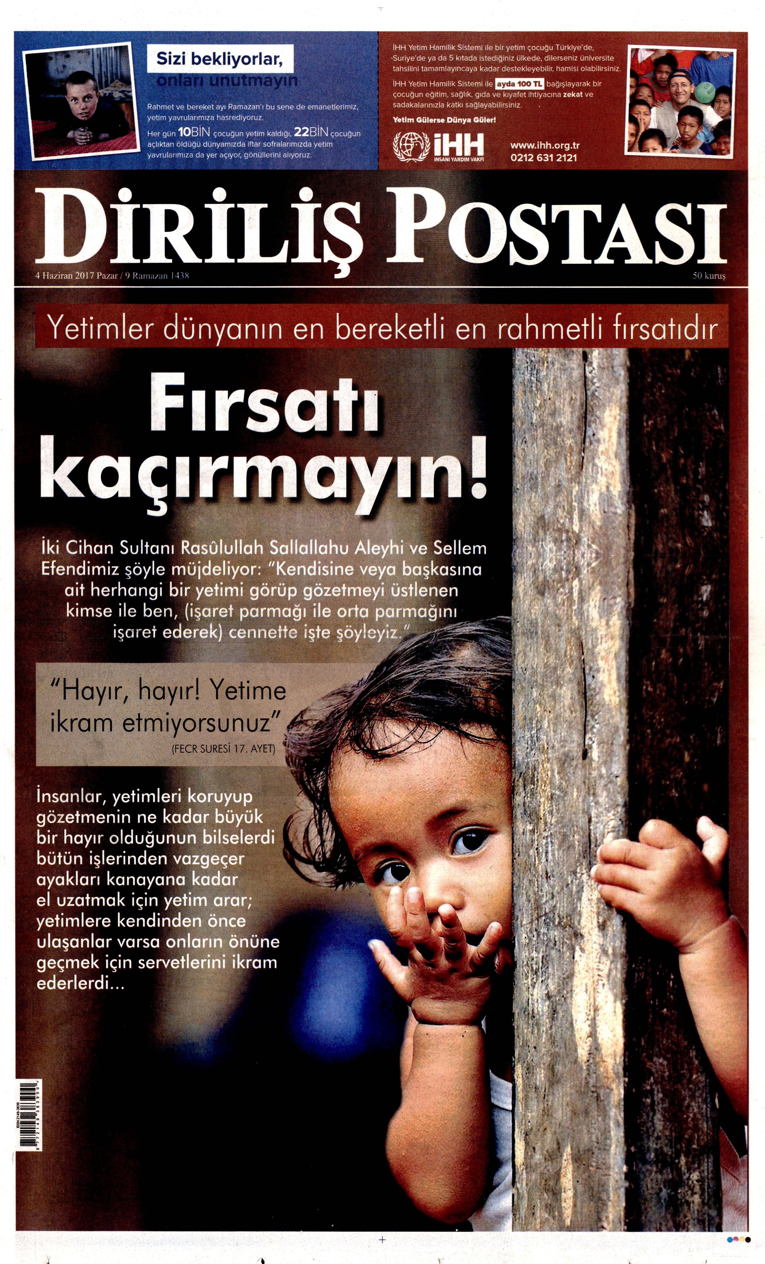 4 Haziran 2017 Pazar gazete manşetleri - 6