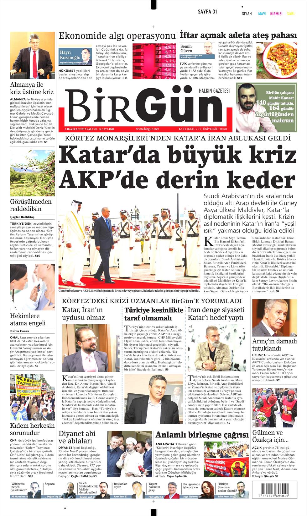 6 Haziran 2017 Salı gazete manşetleri - 4