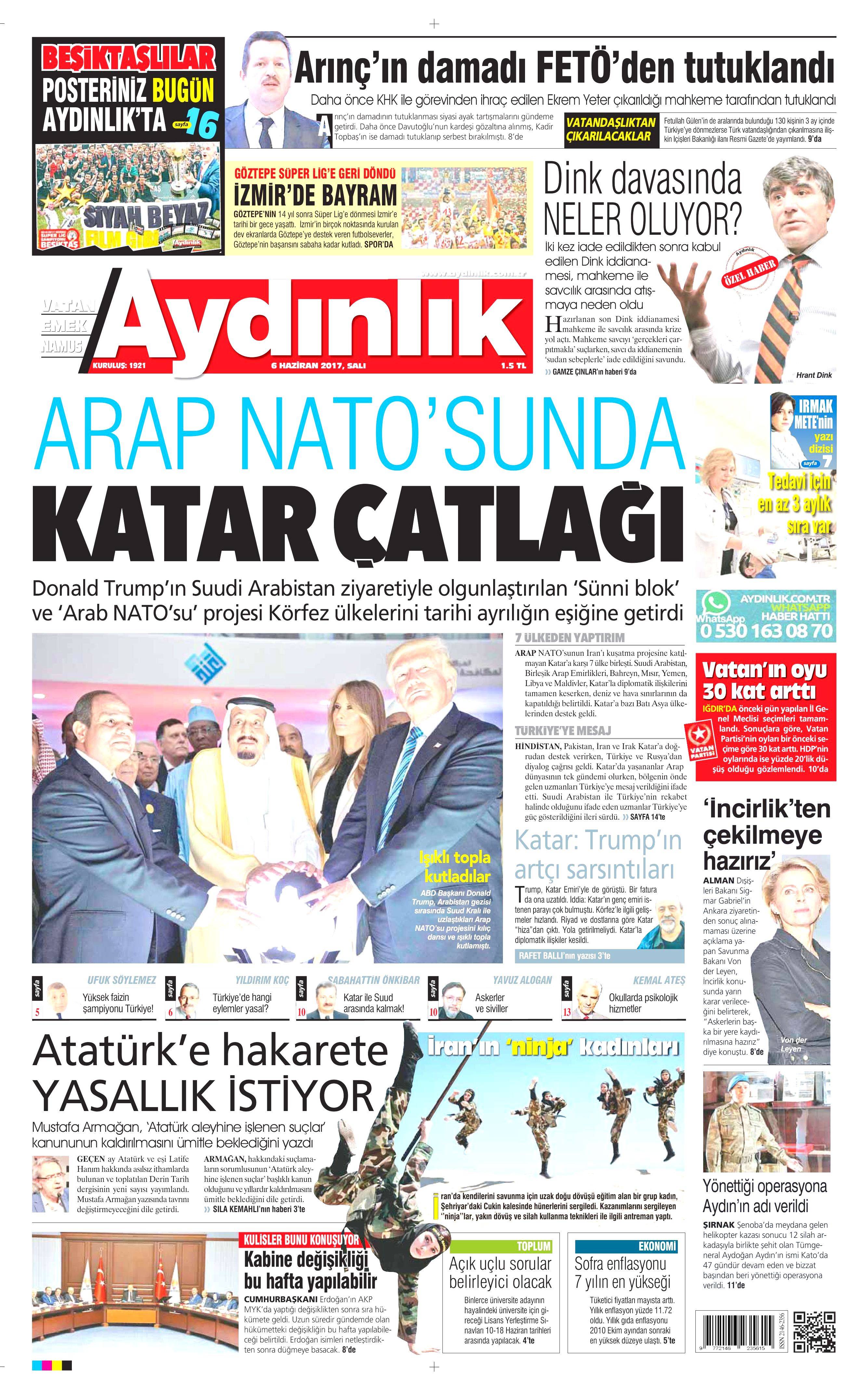 6 Haziran 2017 Salı gazete manşetleri - 3