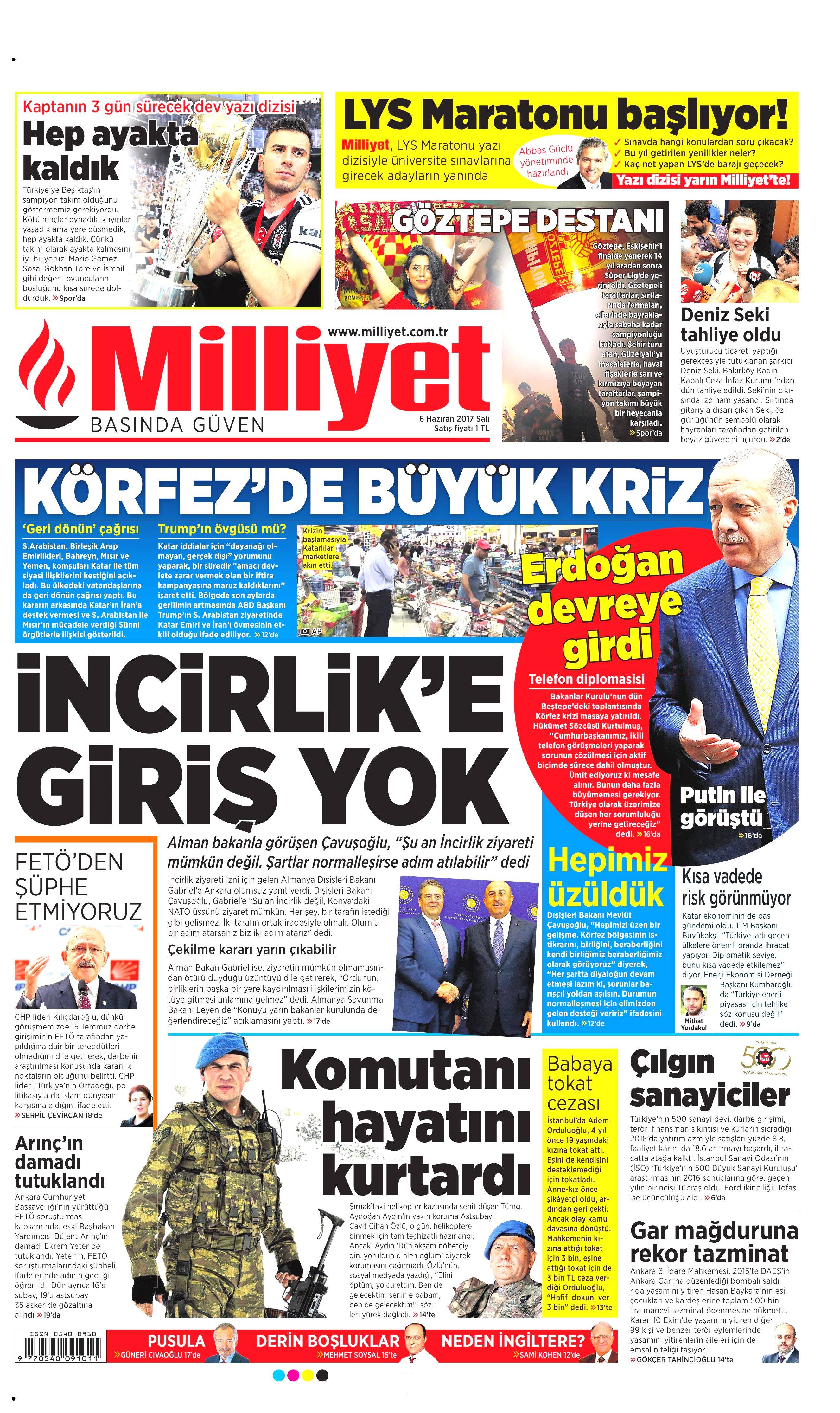 6 Haziran 2017 Salı gazete manşetleri - 15