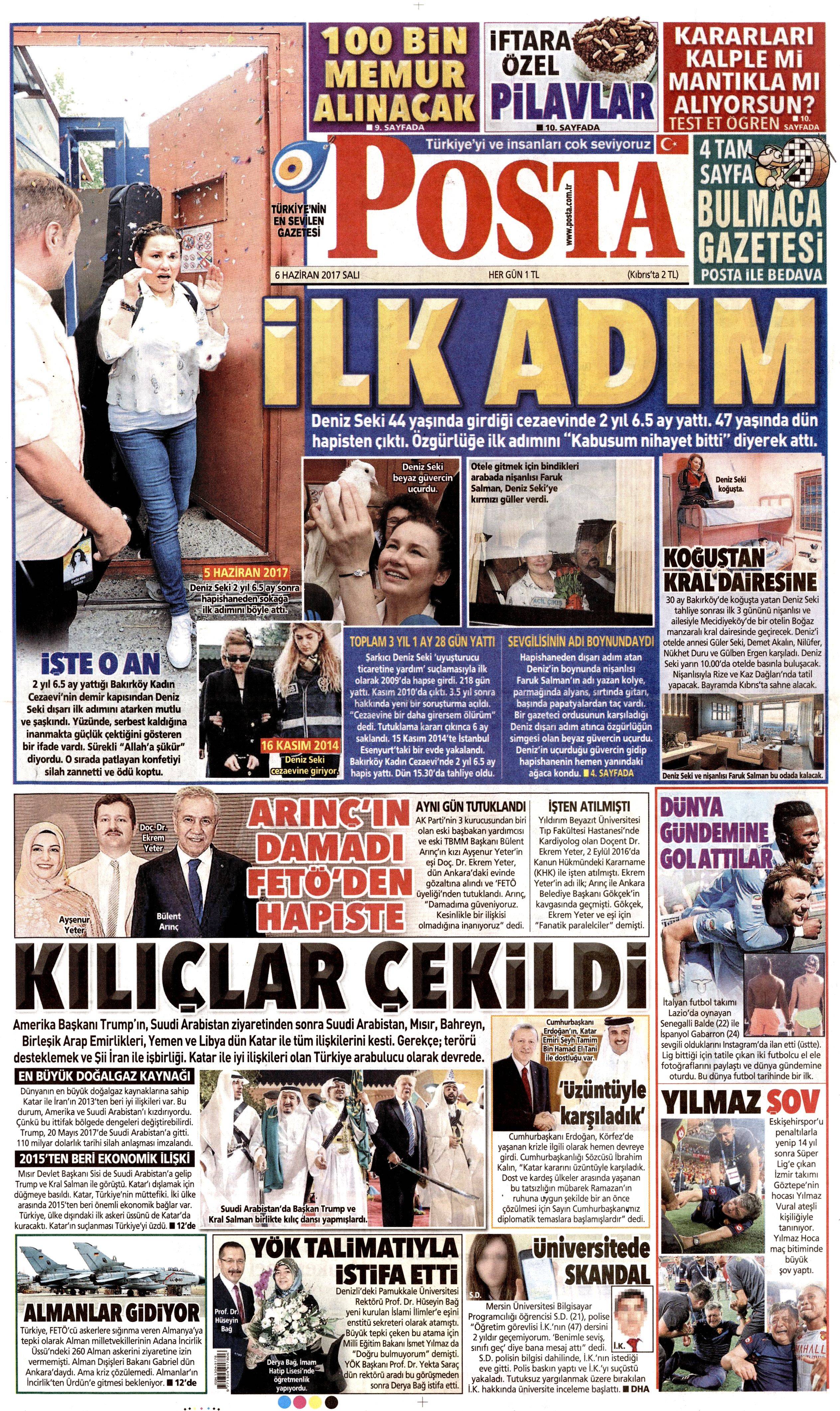 6 Haziran 2017 Salı gazete manşetleri - 17