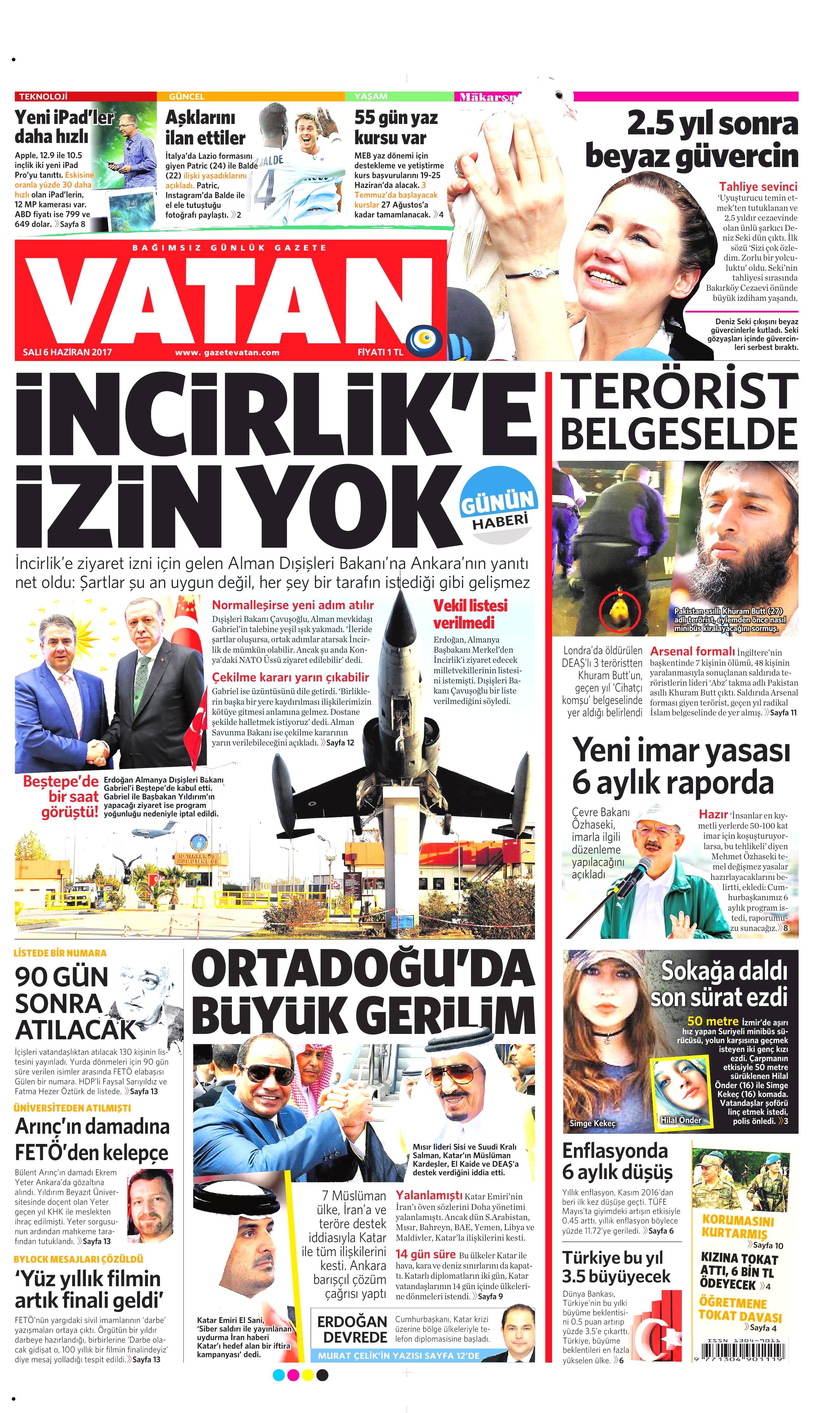 6 Haziran 2017 Salı gazete manşetleri - 23
