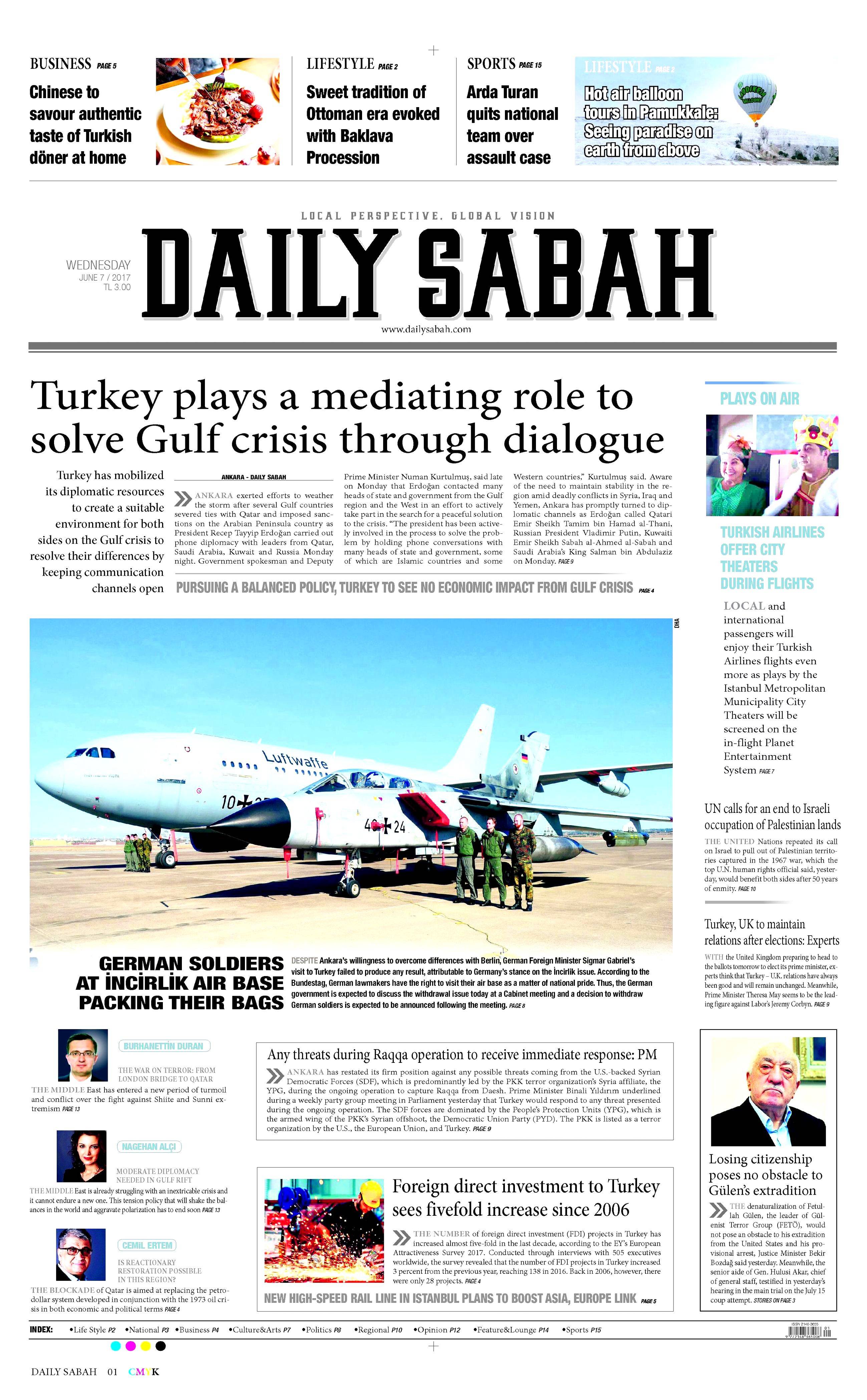 7 Haziran 2017 Çarşamba gazete manşetleri - 8