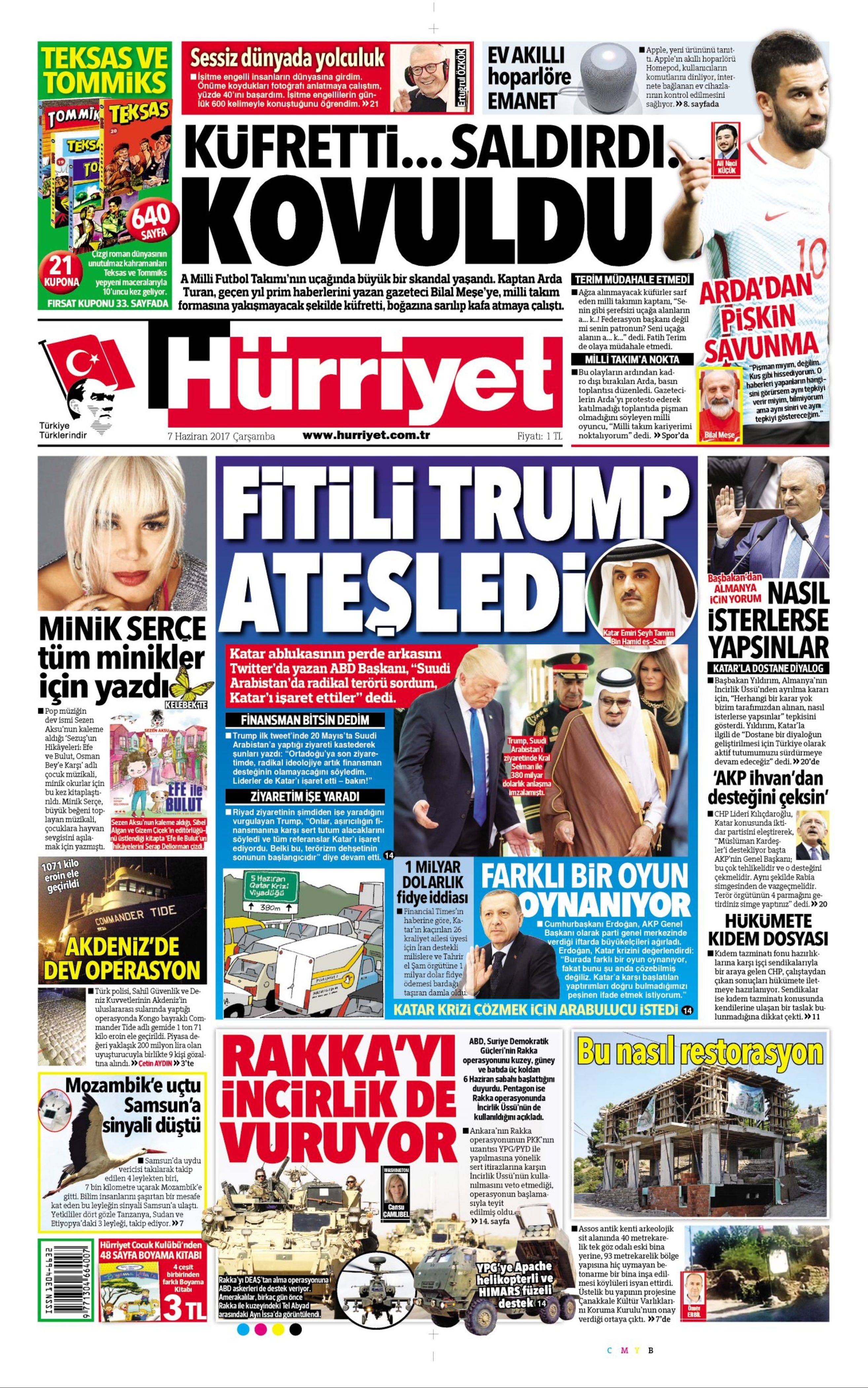 7 Haziran 2017 Çarşamba gazete manşetleri - 15