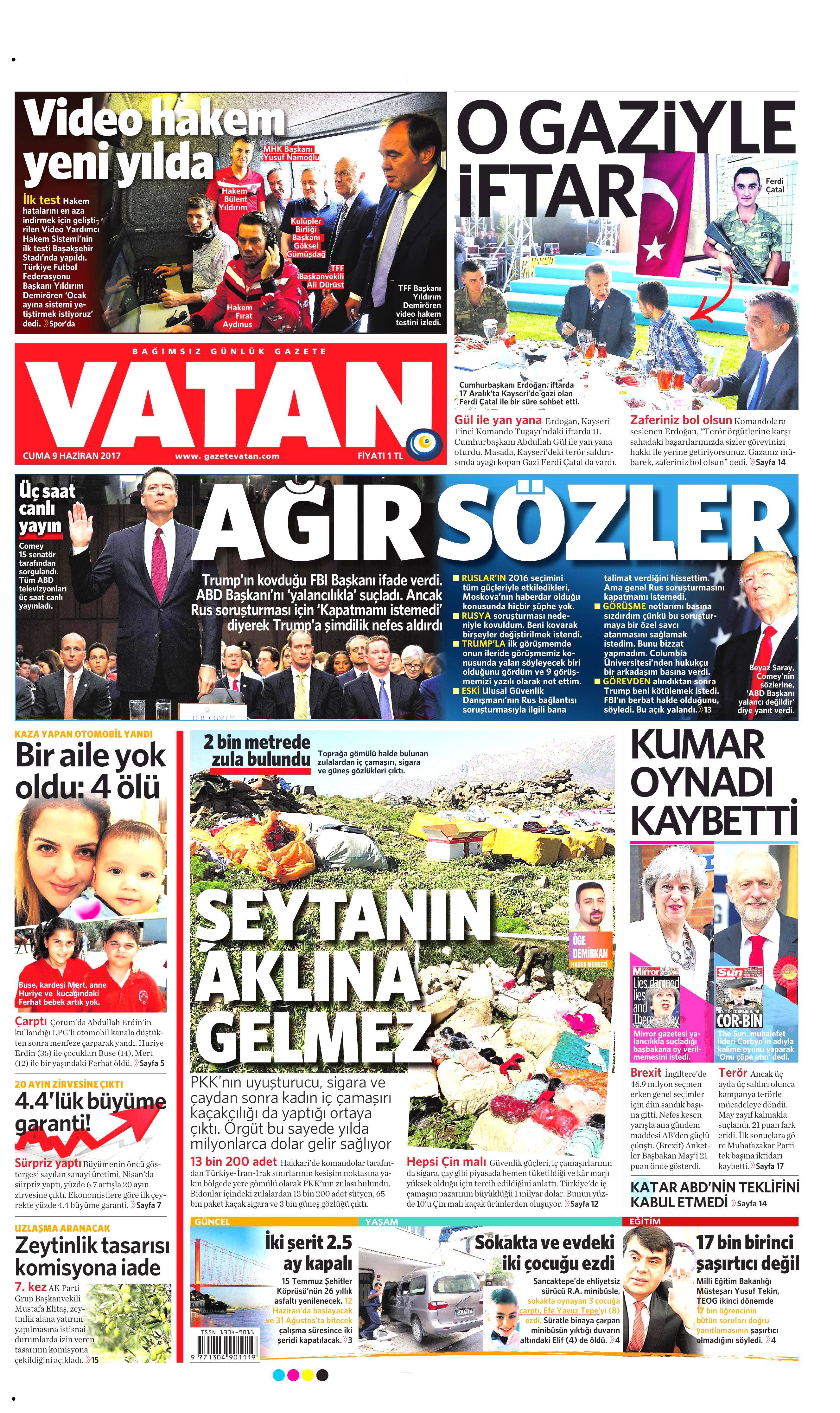 9 Haziran 2017 Cuma gazete manşetleri - 23