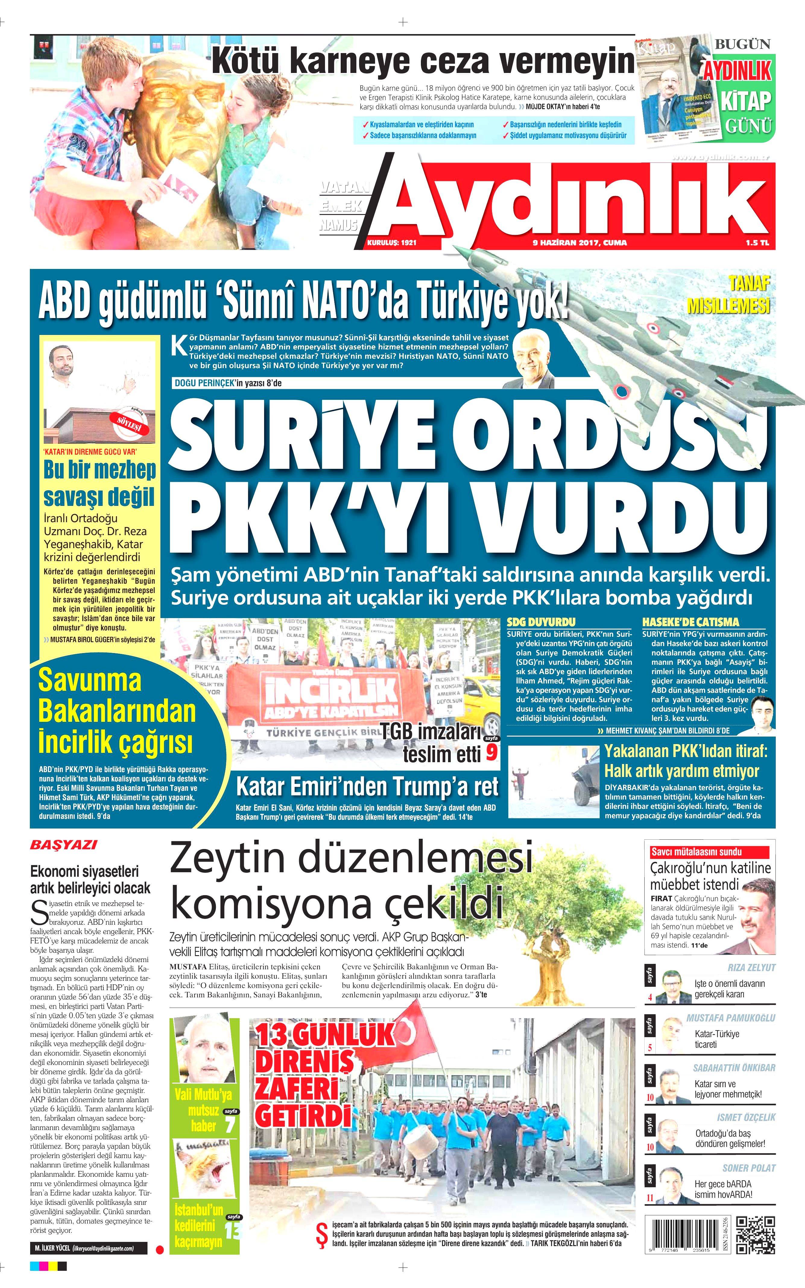 9 Haziran 2017 Cuma gazete manşetleri - 3