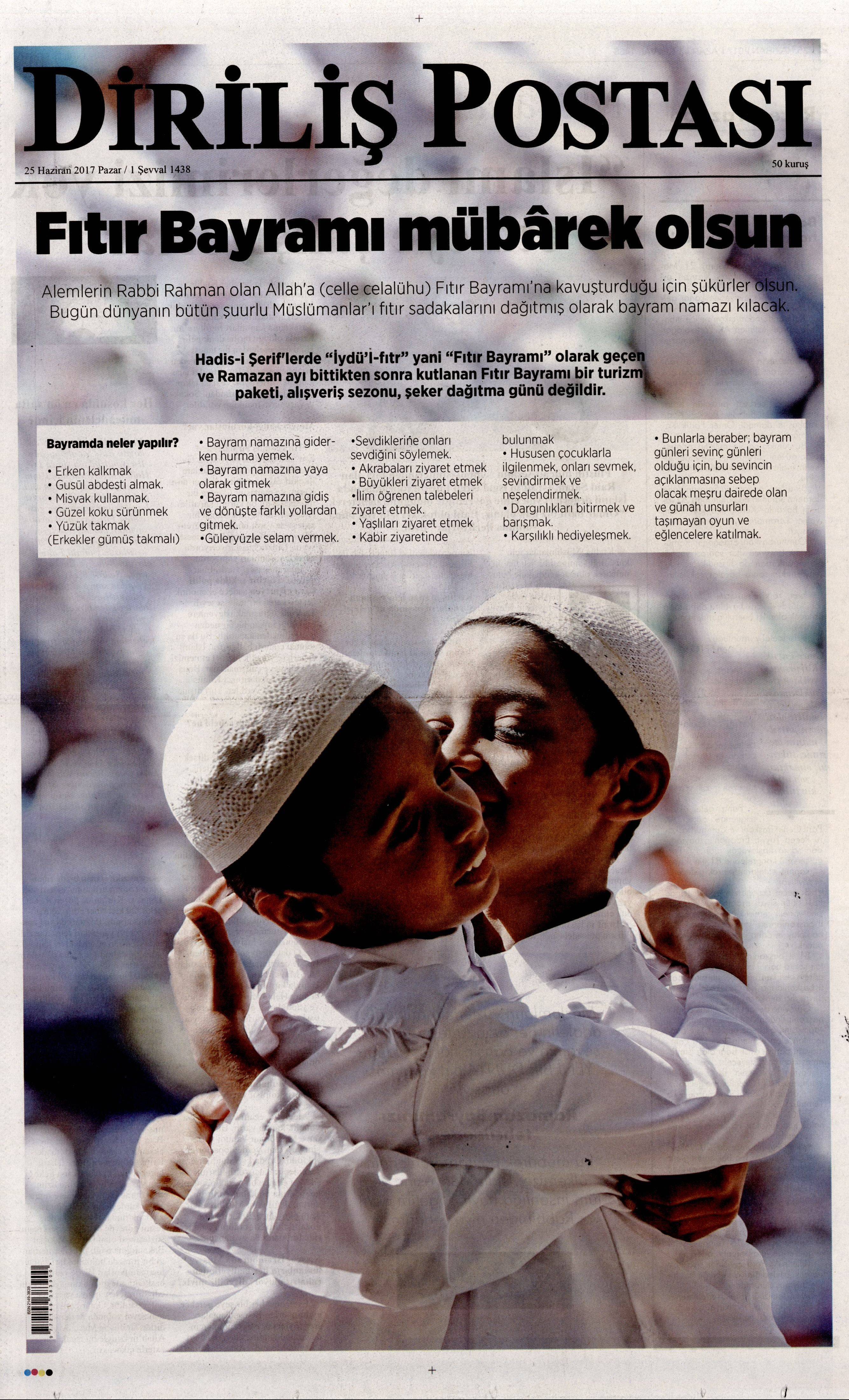 25 Haziran 2017 Pazar gazete manşetleri - 6