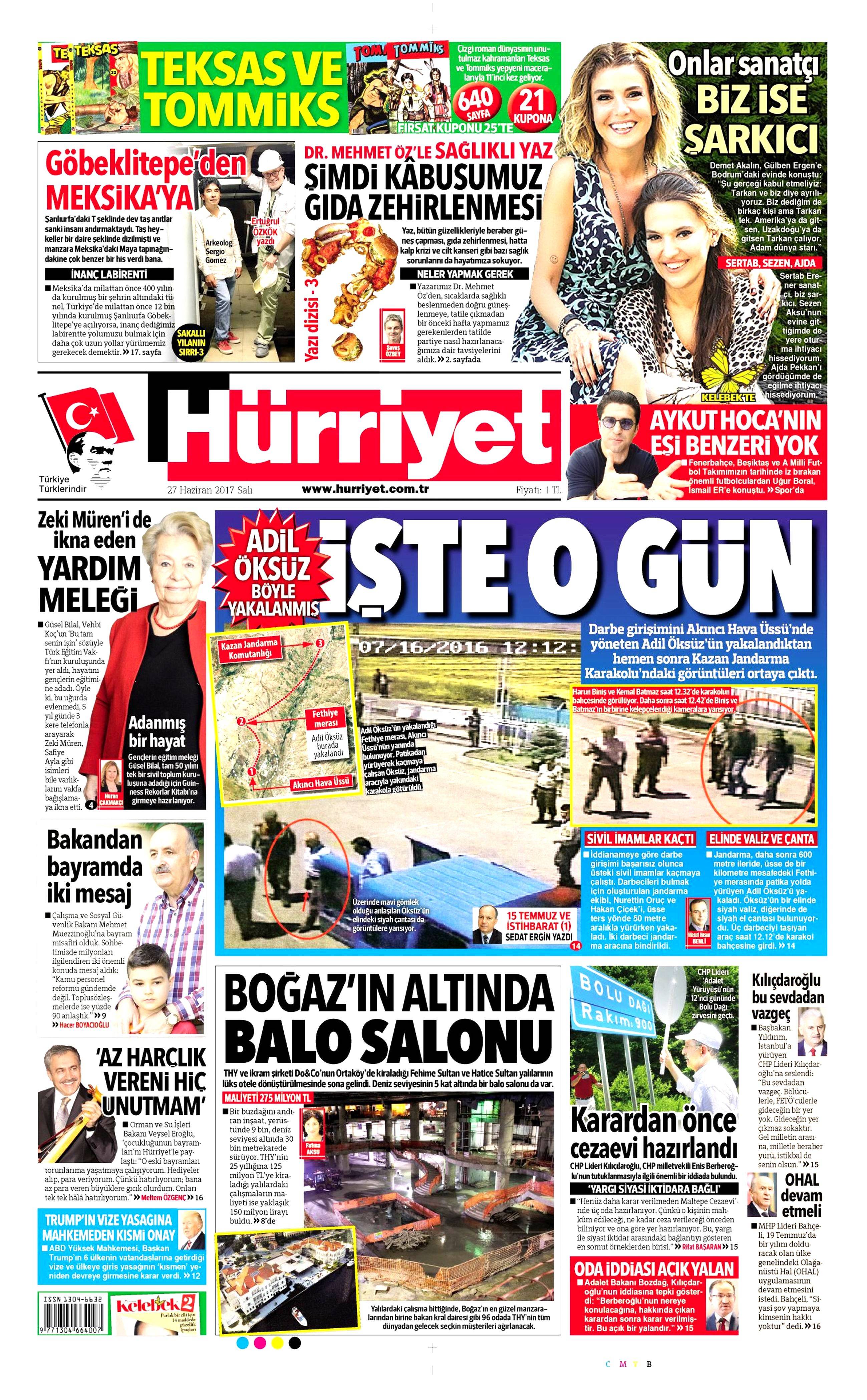 27 Haziran 2017 Salı gazete manşetleri - 10