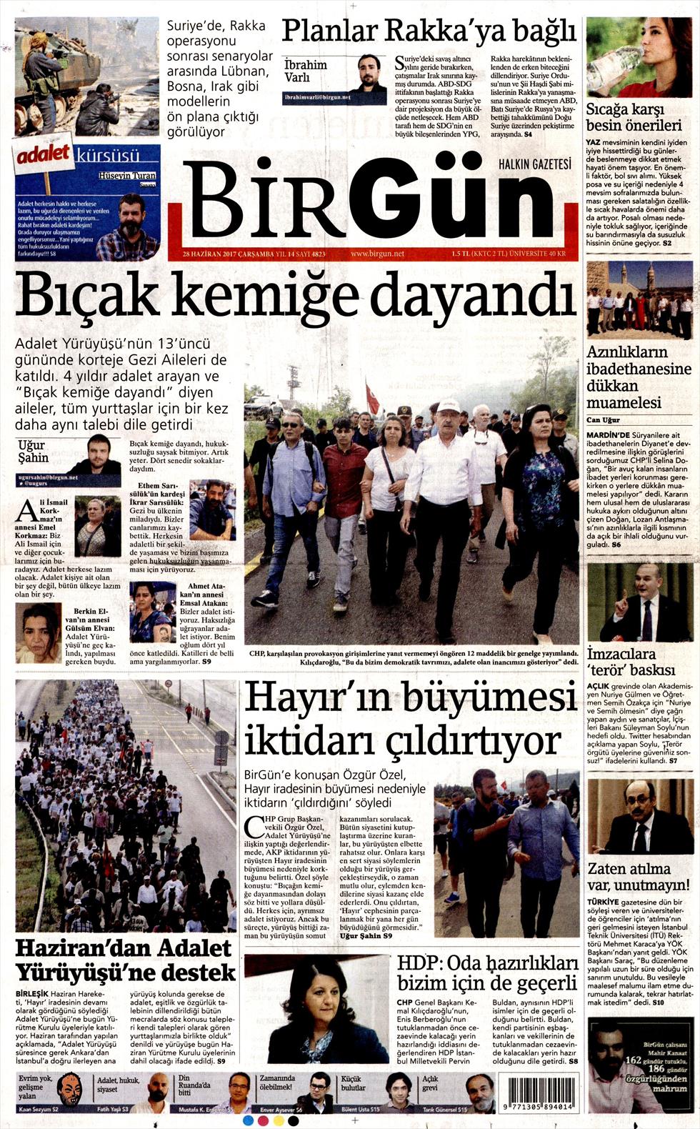 28 Haziran 2017 Çarşamba gazete manşetleri - 4