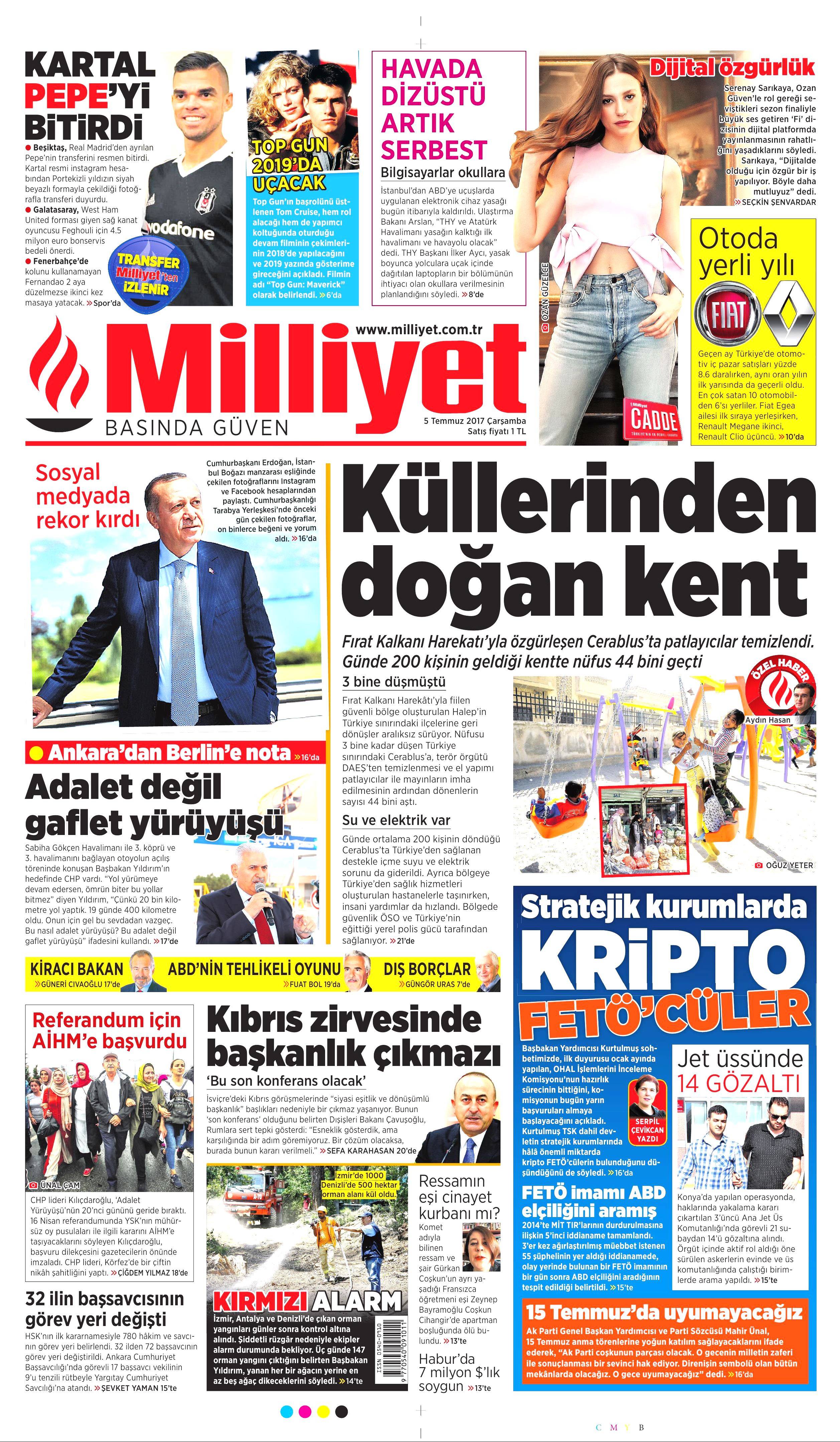 5 Temmuz 2017 Çarşamba gazete manşetleri - 11