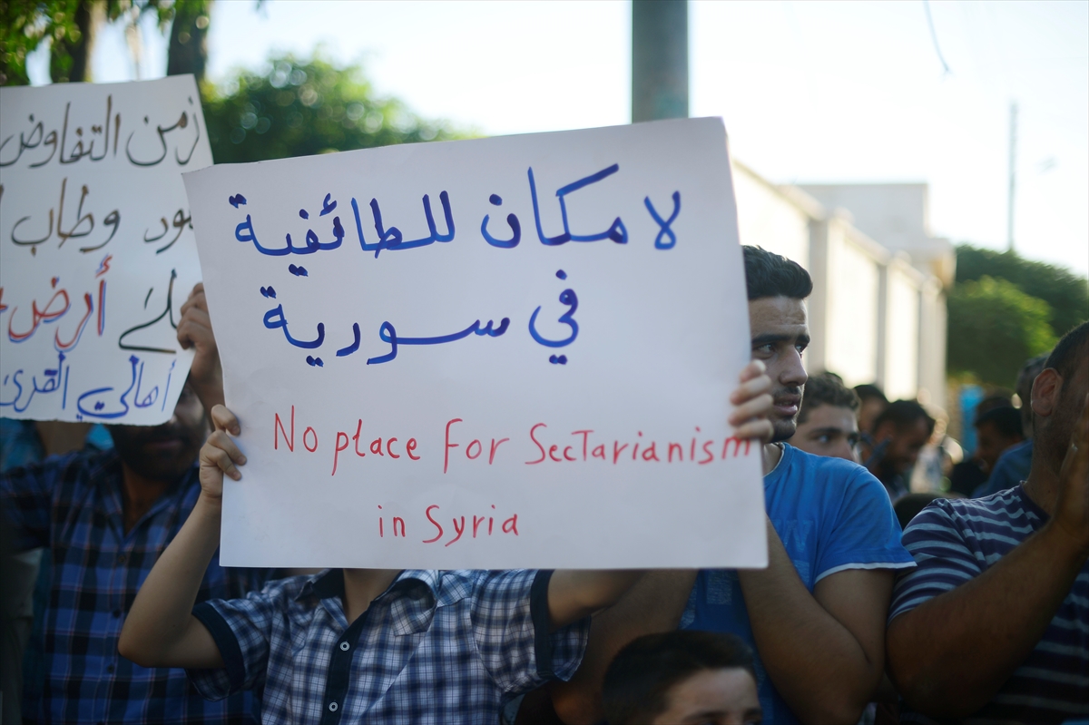 Suriye'de halk PKK'yı protesto etti! - 5