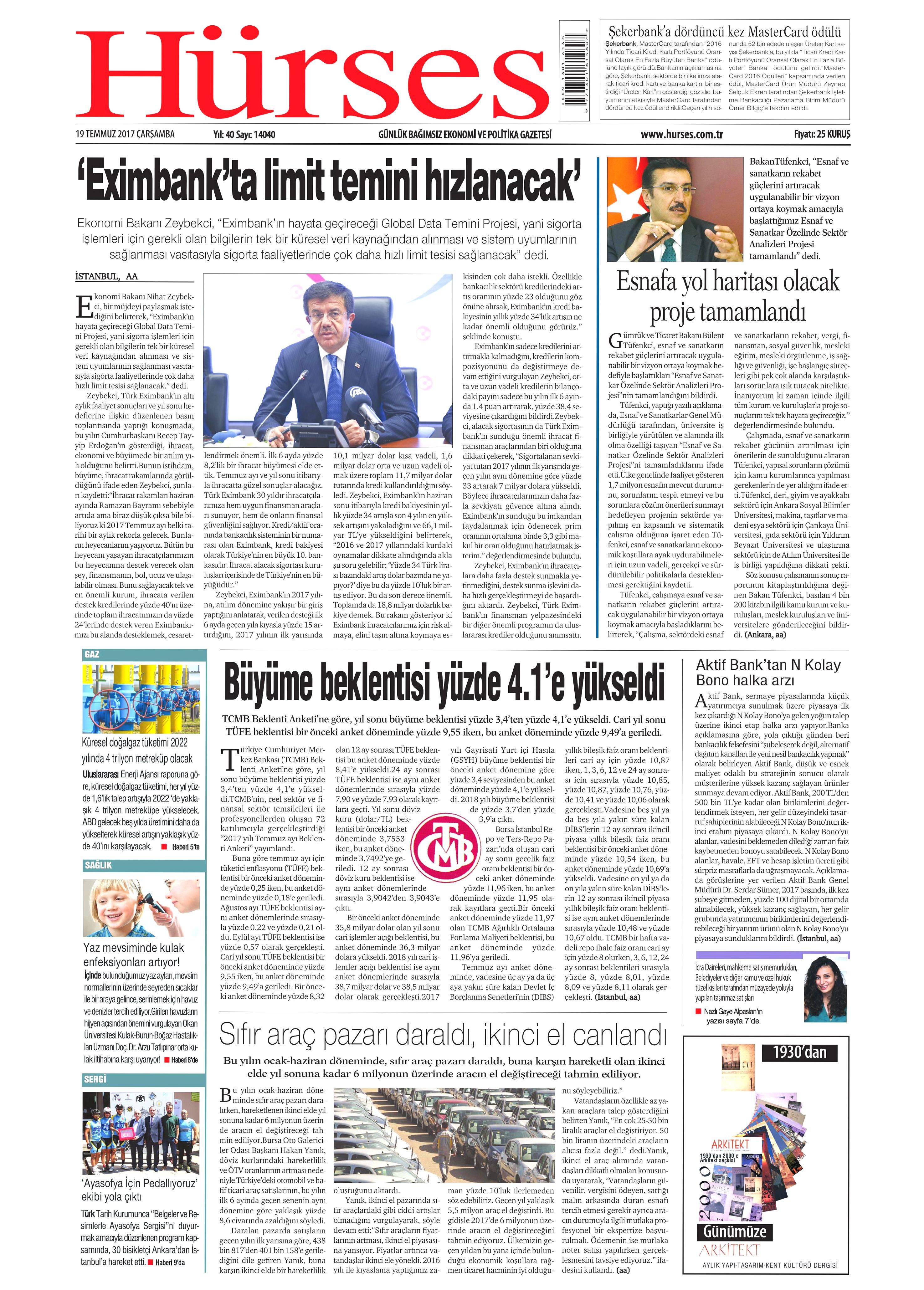 19 Temmuz 2017 Çarşamba gazete manşetleri - 11