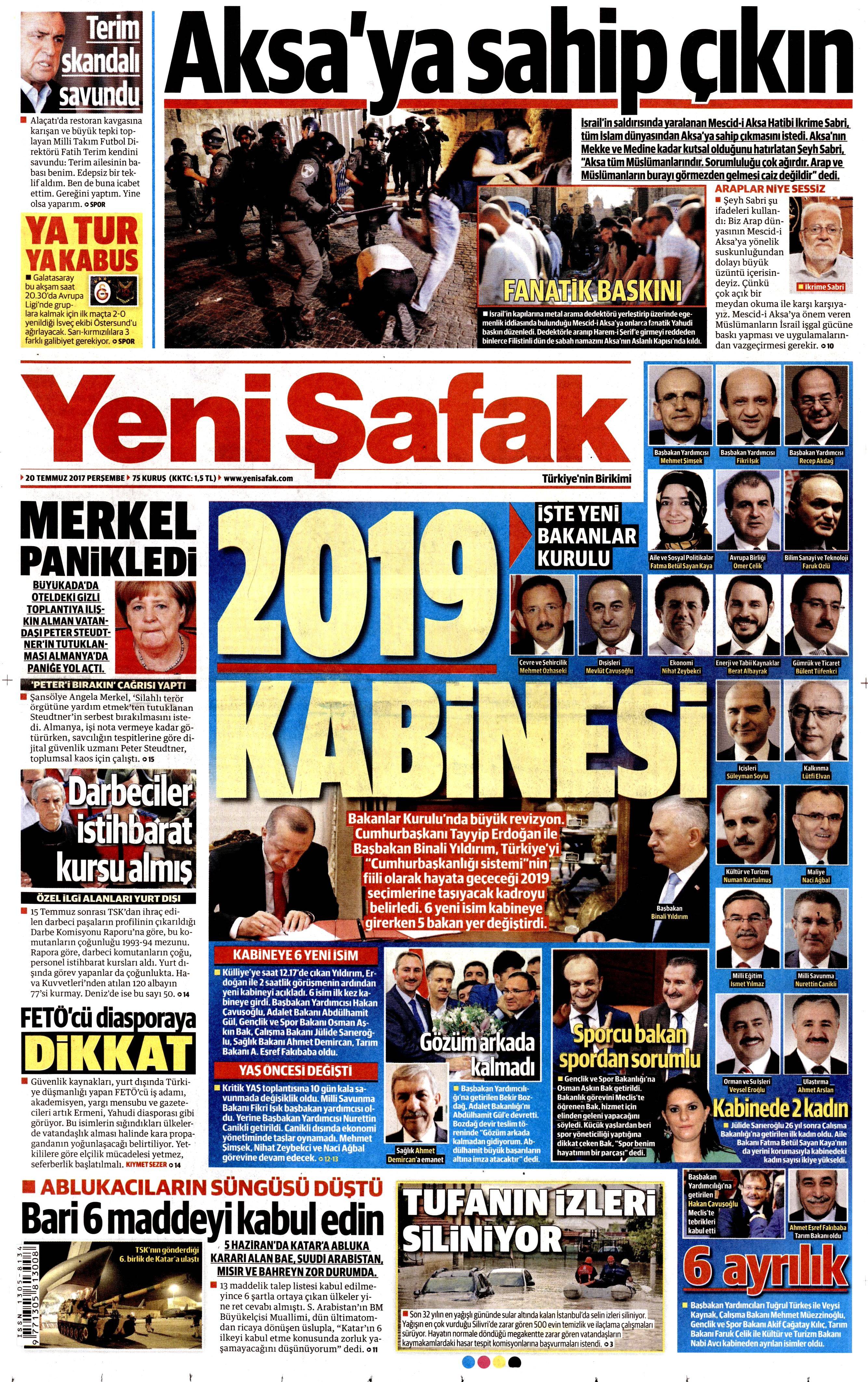 20 Temmuz 2017 gazete manşetleri - 32