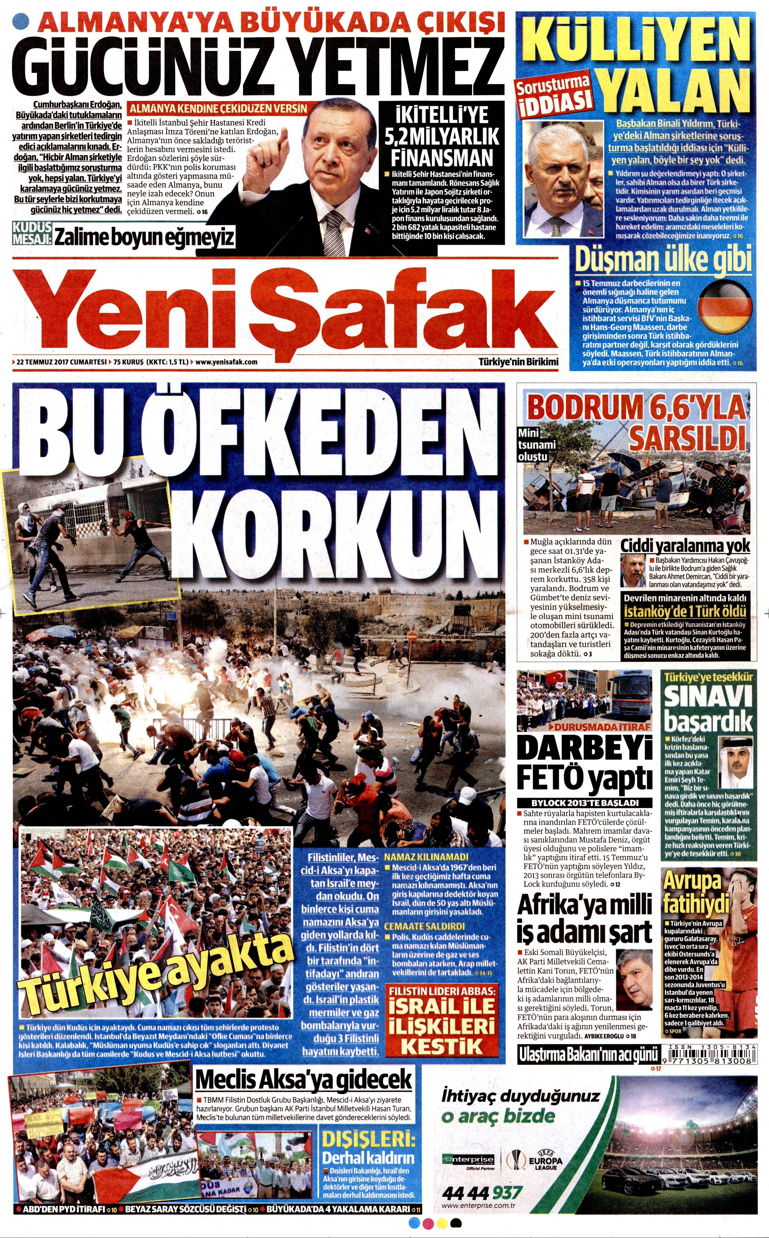 22 Temmuz 2017 gazete manşetleri - 32