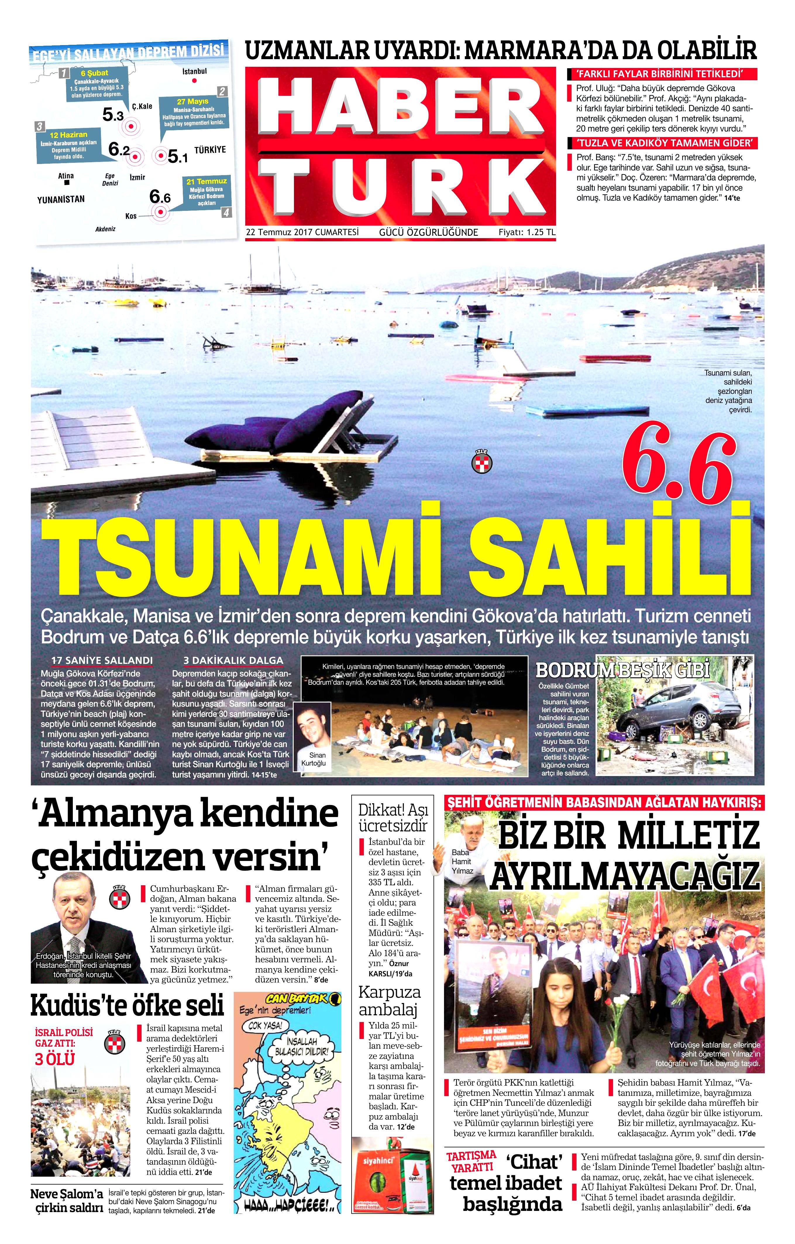 22 Temmuz 2017 gazete manşetleri - 10