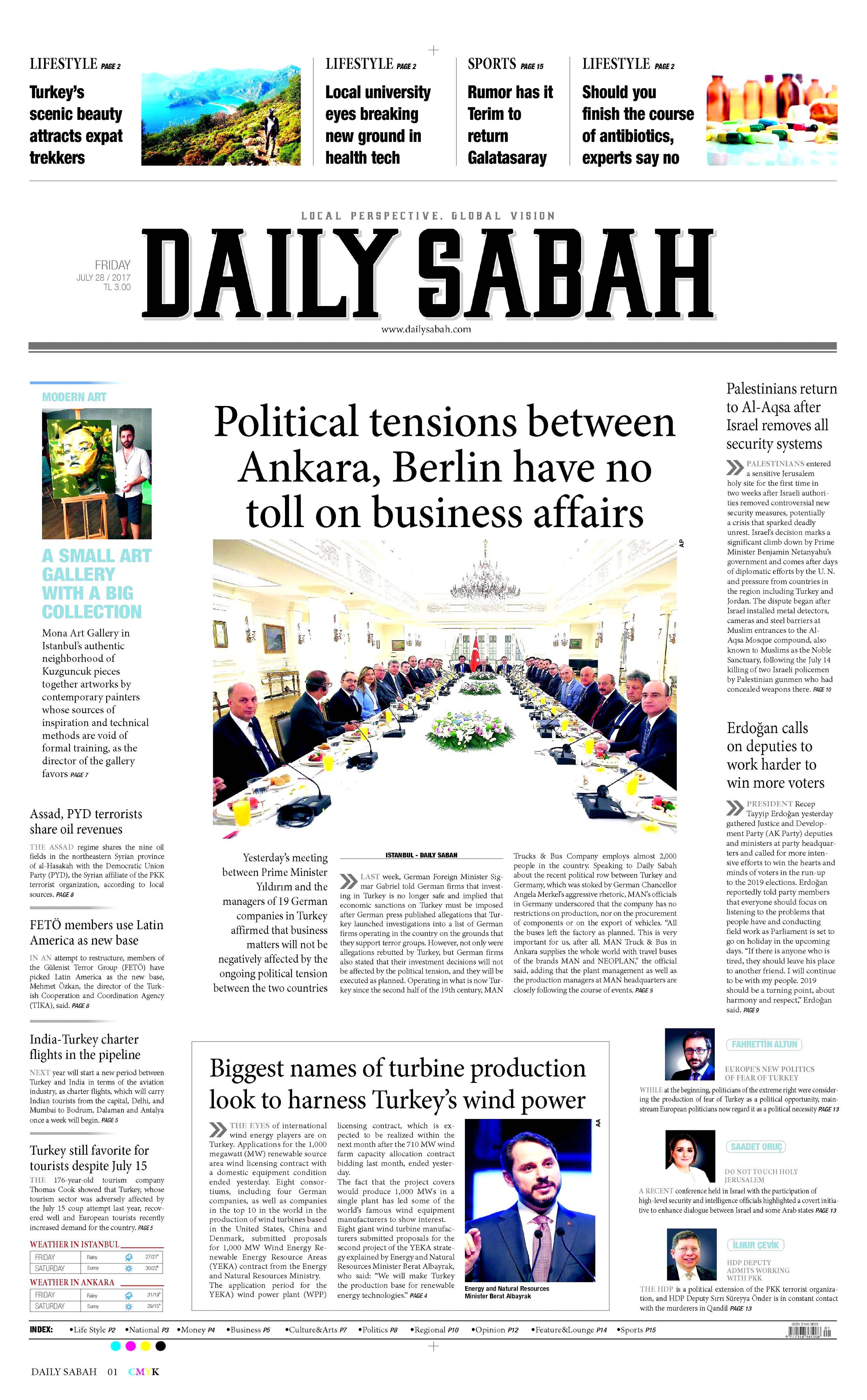 28 Temmuz 2017 gazete manşetleri - 4