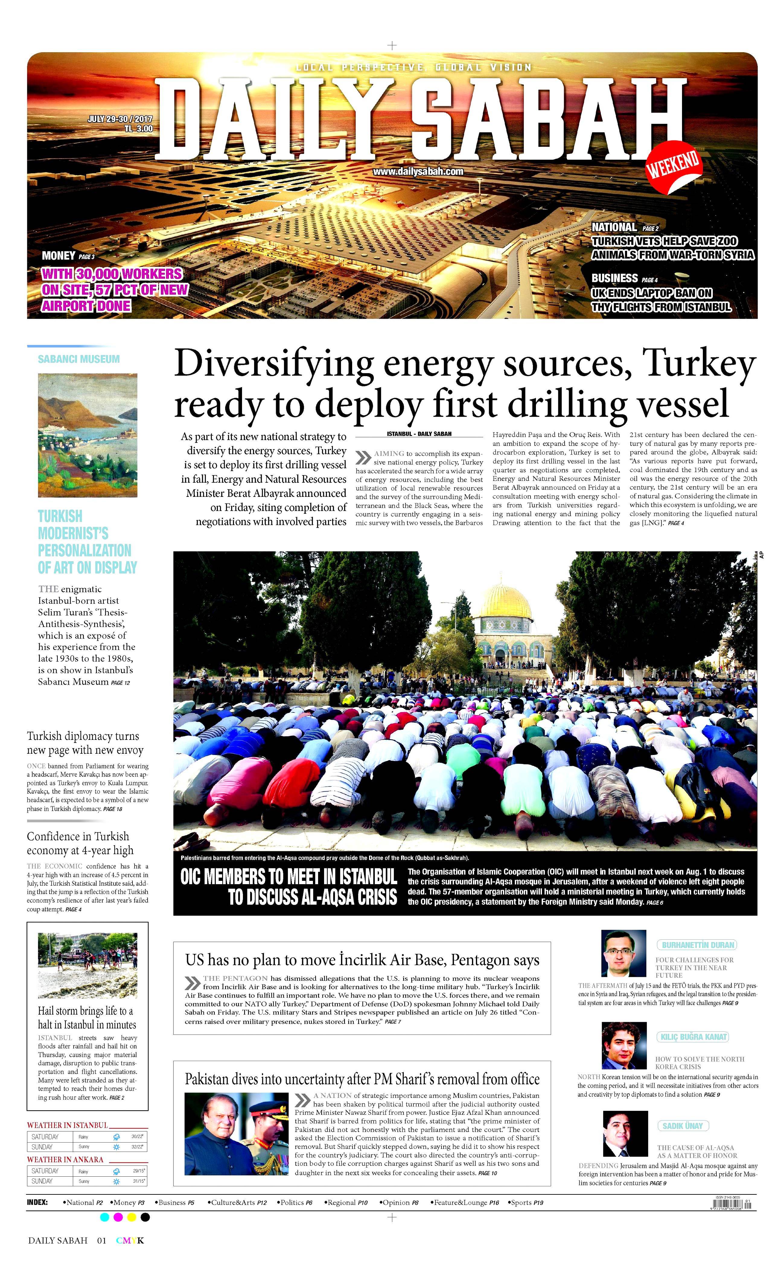 29 Temmuz 2017 gazete manşetleri - 5