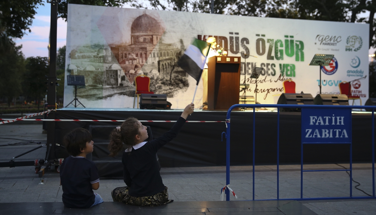 İsrail bir kez daha Saraçhane'de protesto edildi - 768