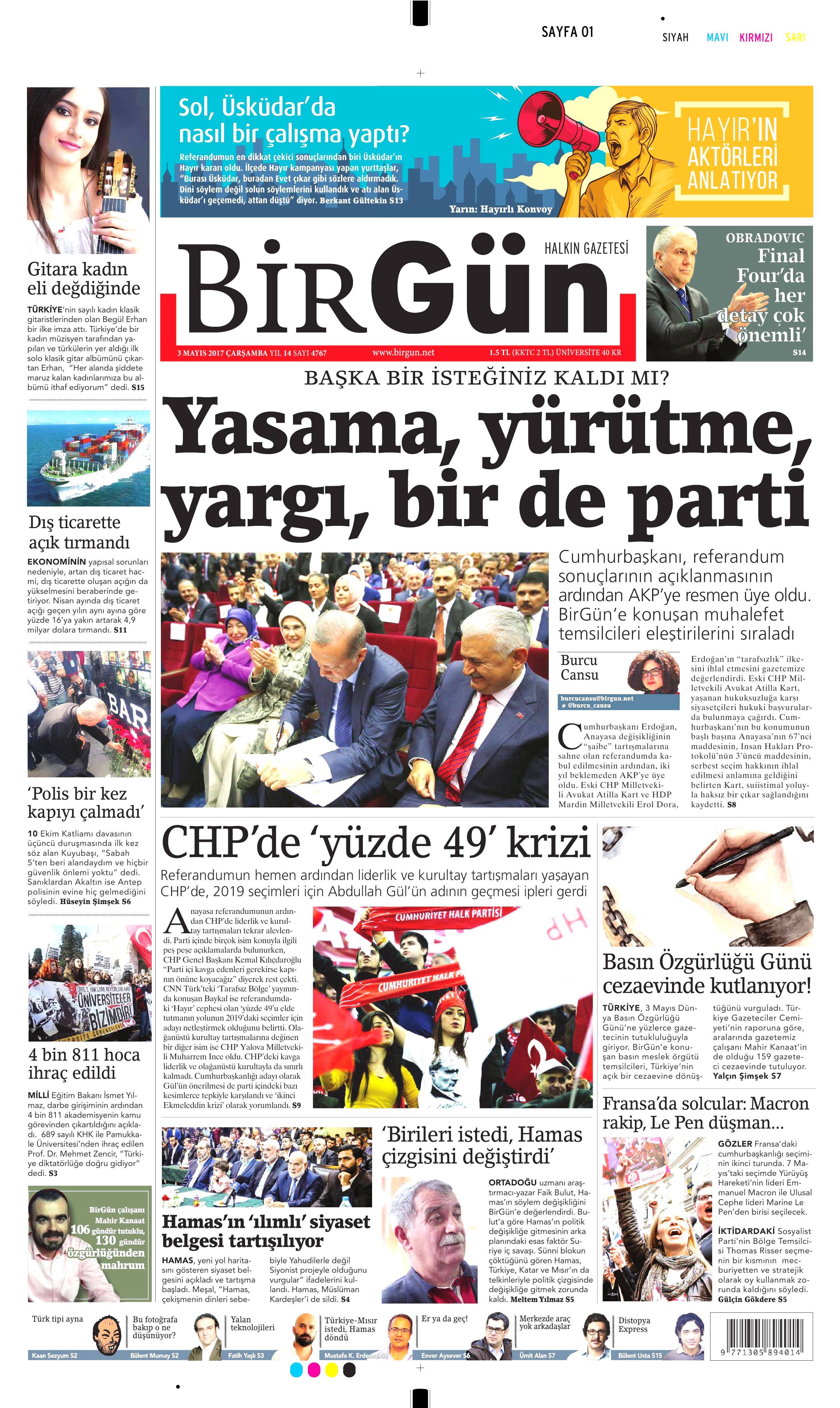 1 Ağustos 2017 gazete manşetleri - 37