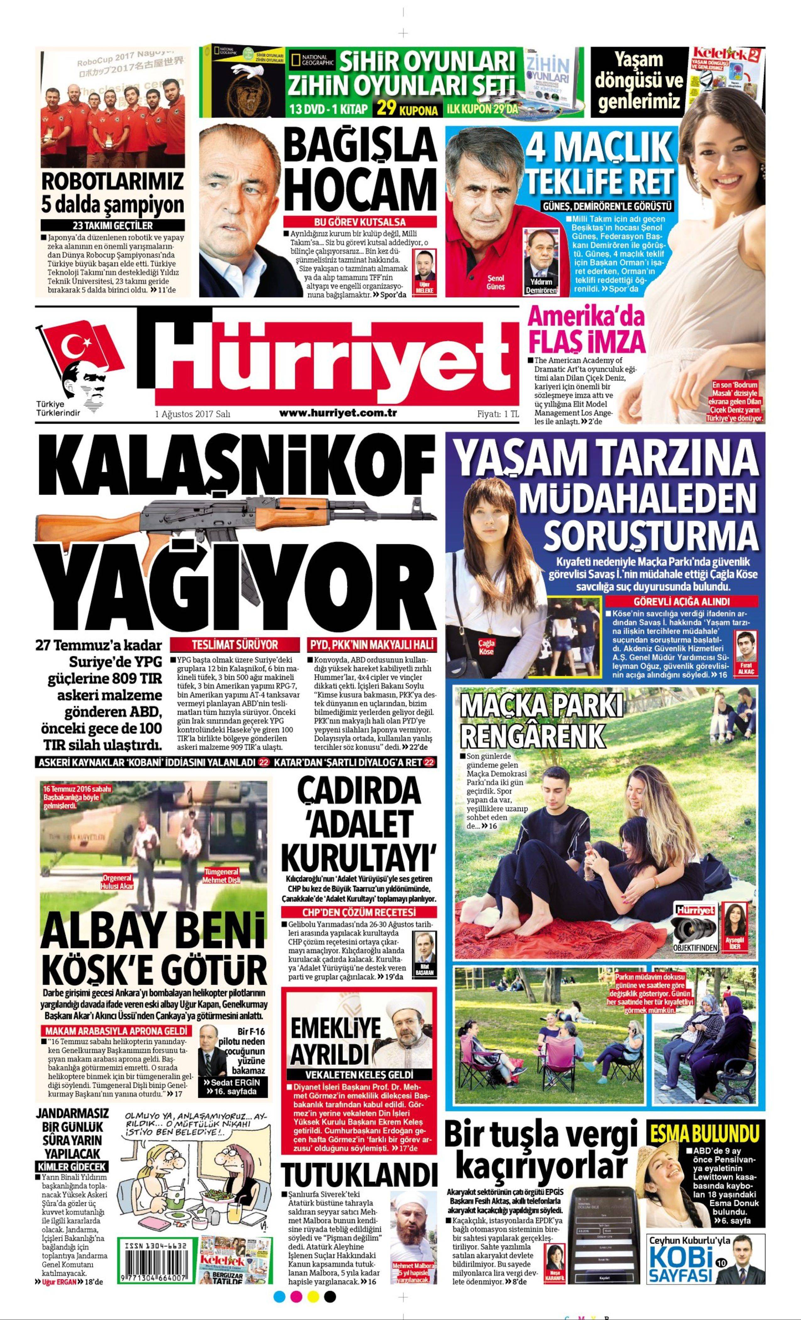 1 Ağustos 2017 gazete manşetleri - 10