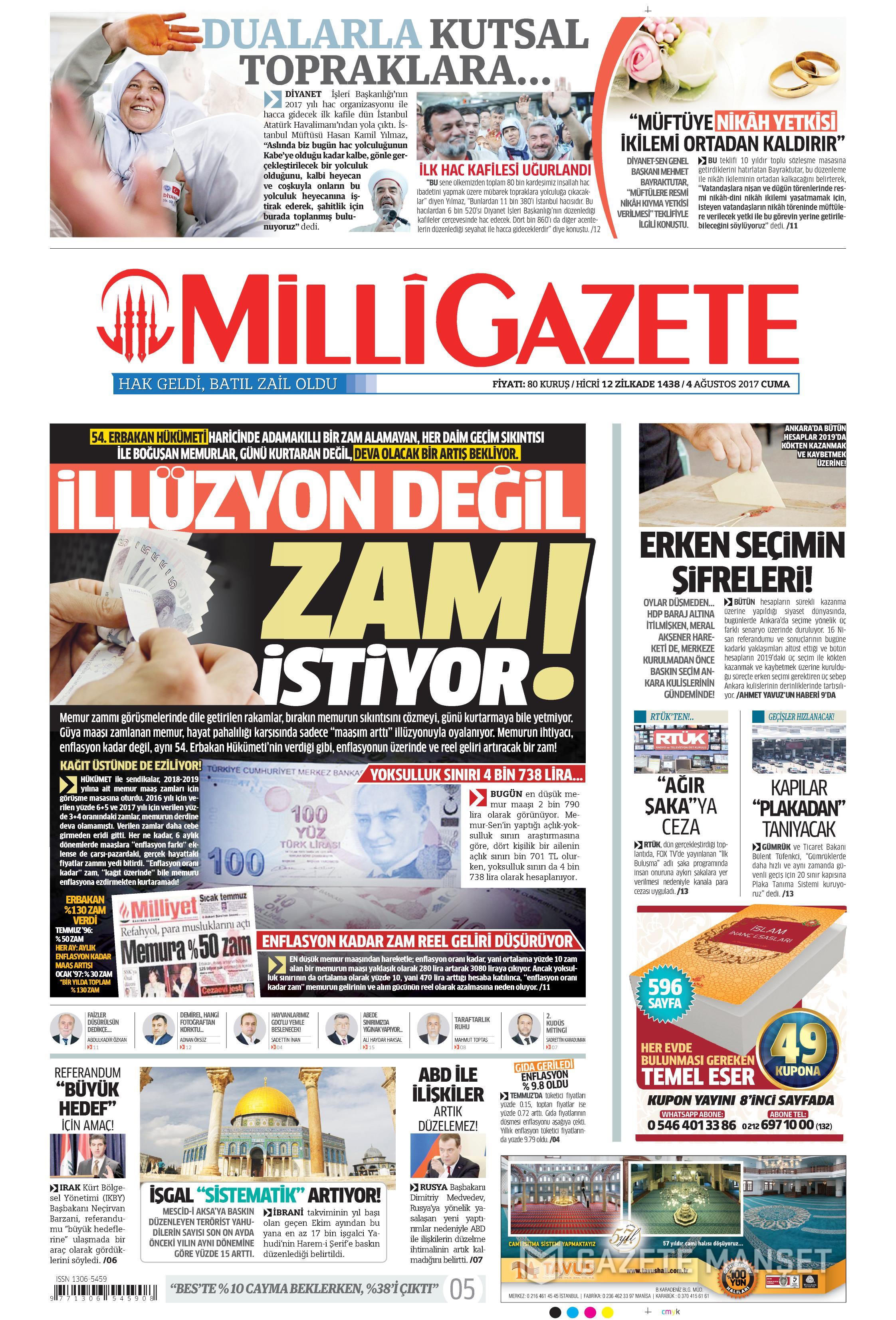 4 Ağustos 2017 gazete manşetleri - 14