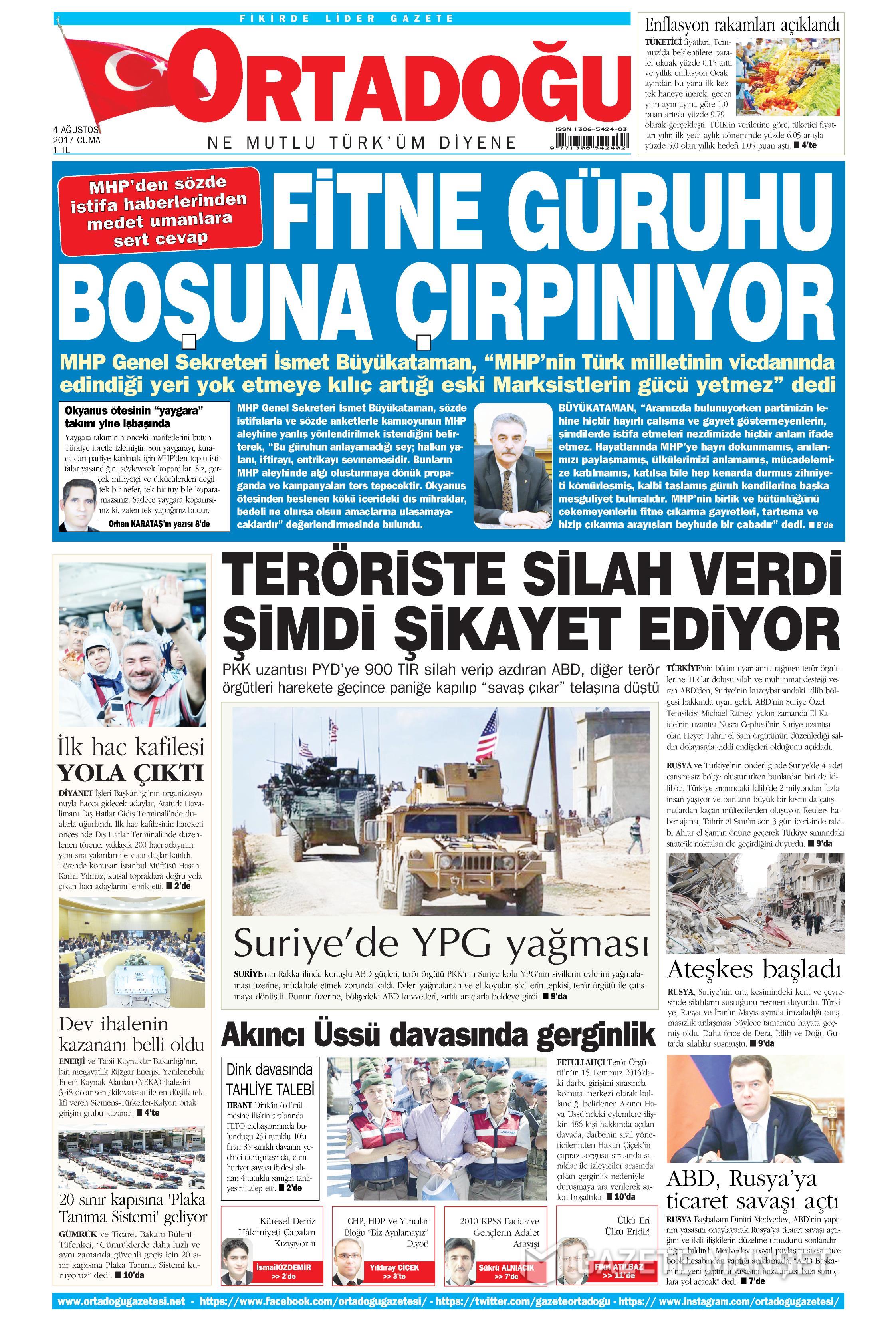 4 Ağustos 2017 gazete manşetleri - 17