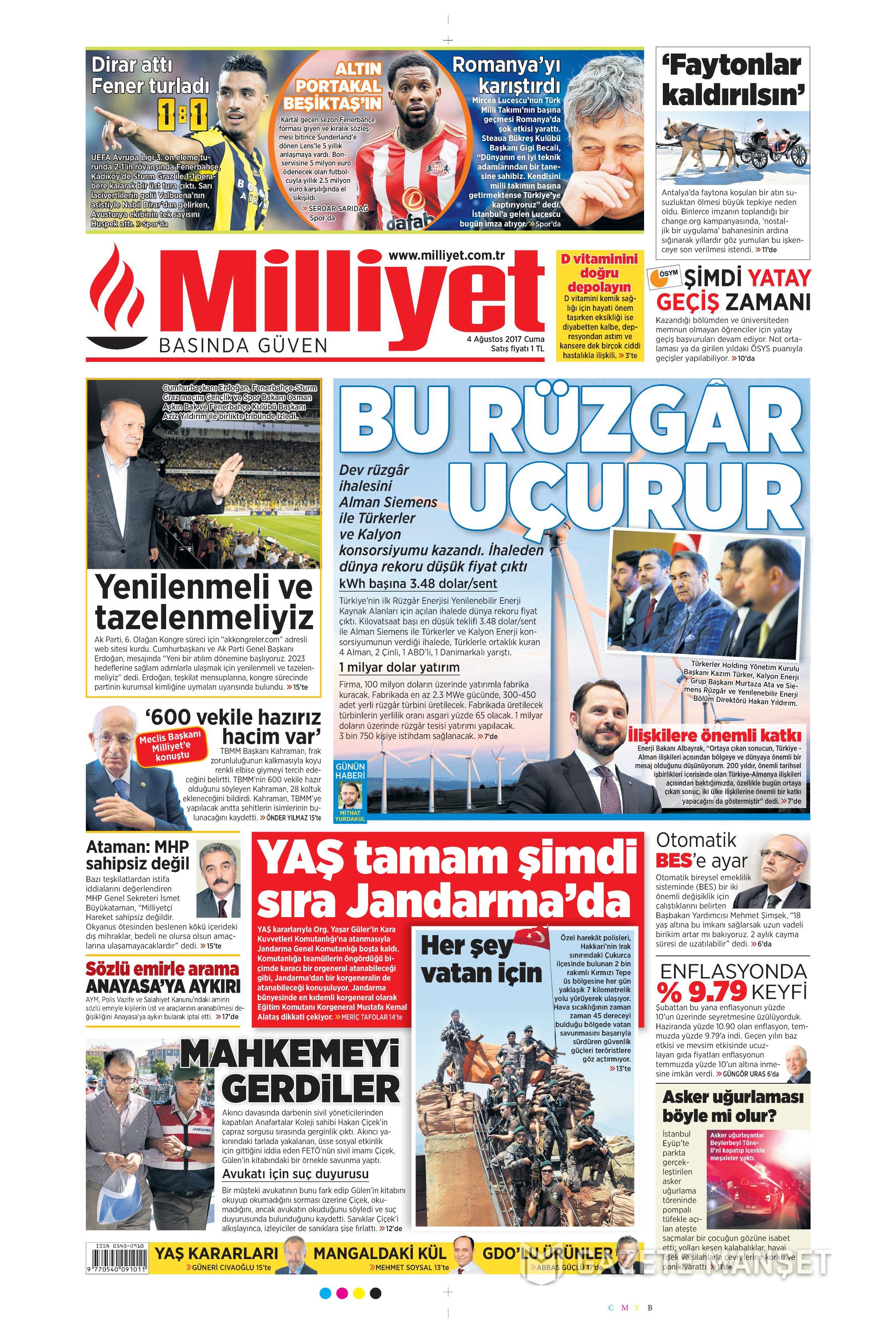 4 Ağustos 2017 gazete manşetleri - 15