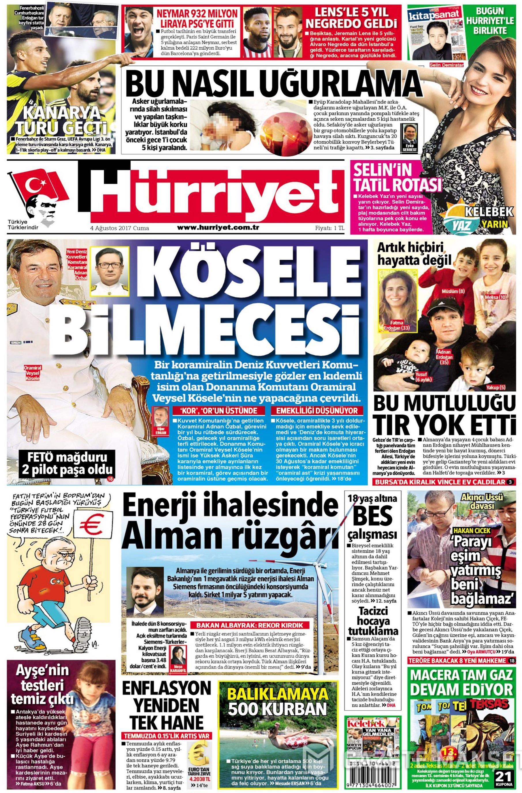4 Ağustos 2017 gazete manşetleri - 10