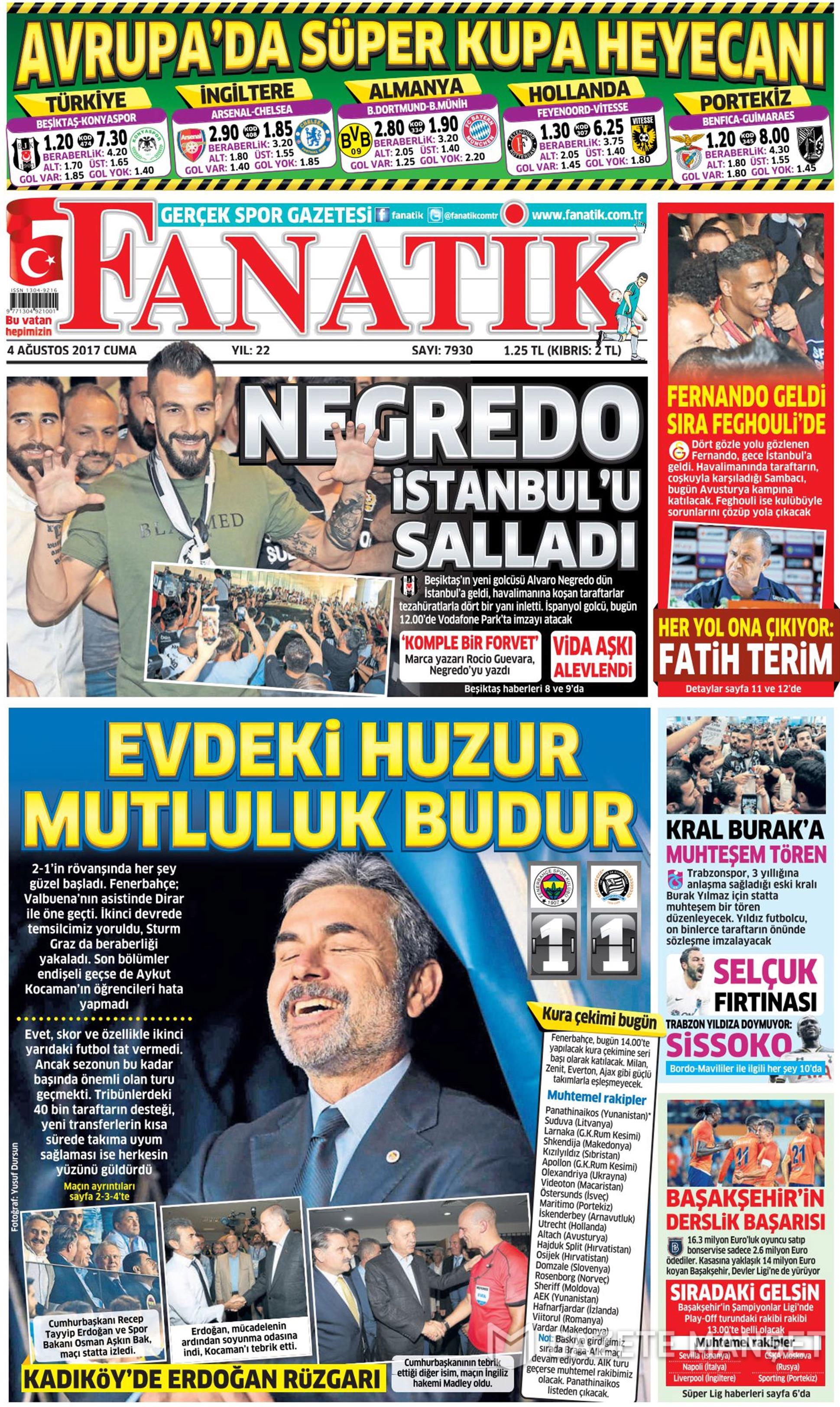 4 Ağustos 2017 gazete manşetleri - 30