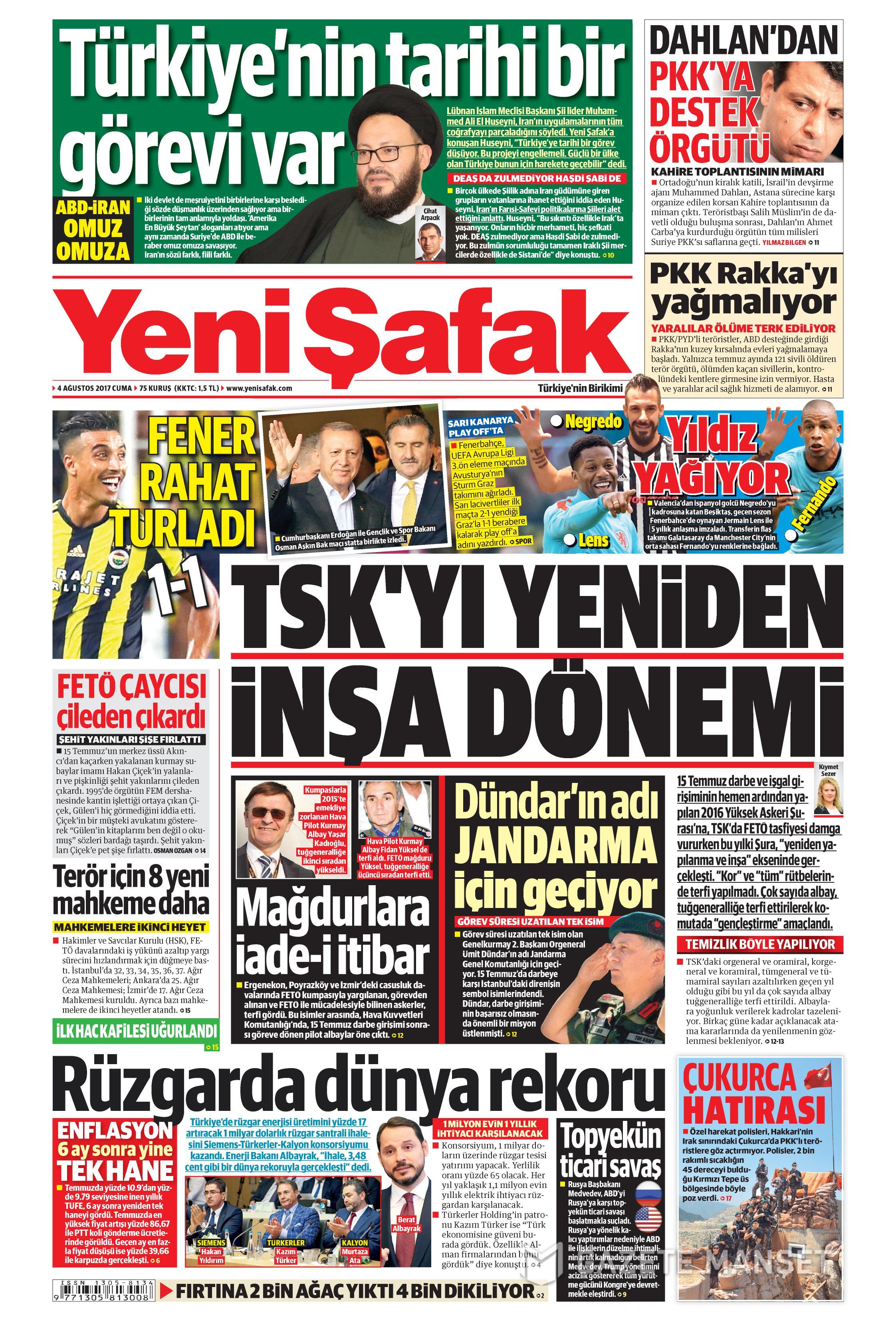 4 Ağustos 2017 gazete manşetleri - 29