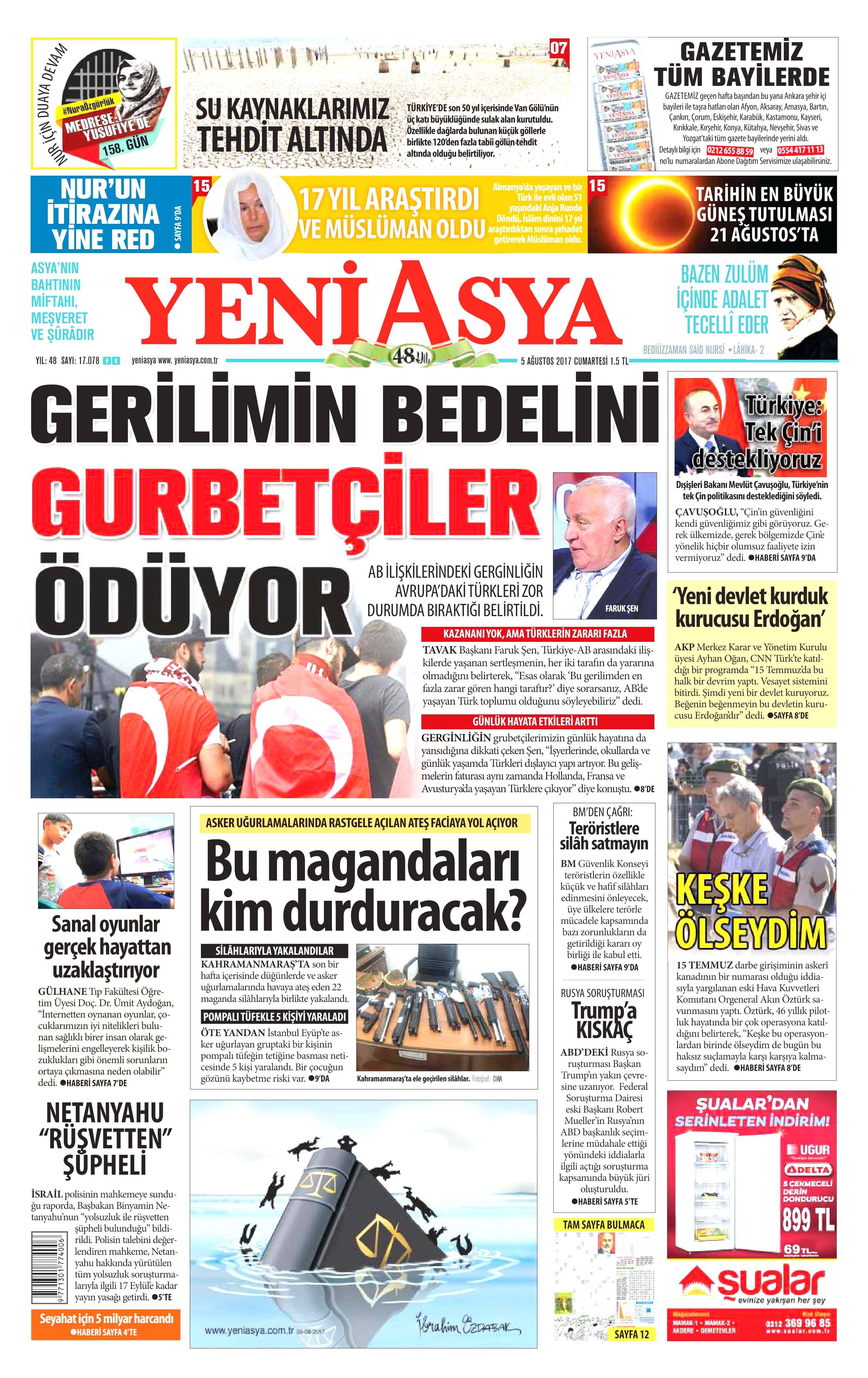 5 Ağustos 2017 gazete manşetleri - 28