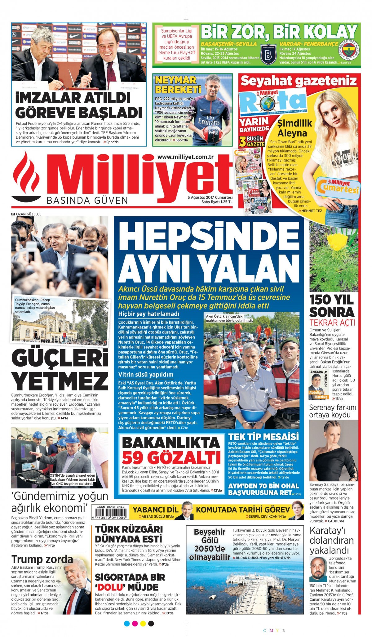 5 Ağustos 2017 gazete manşetleri - 16