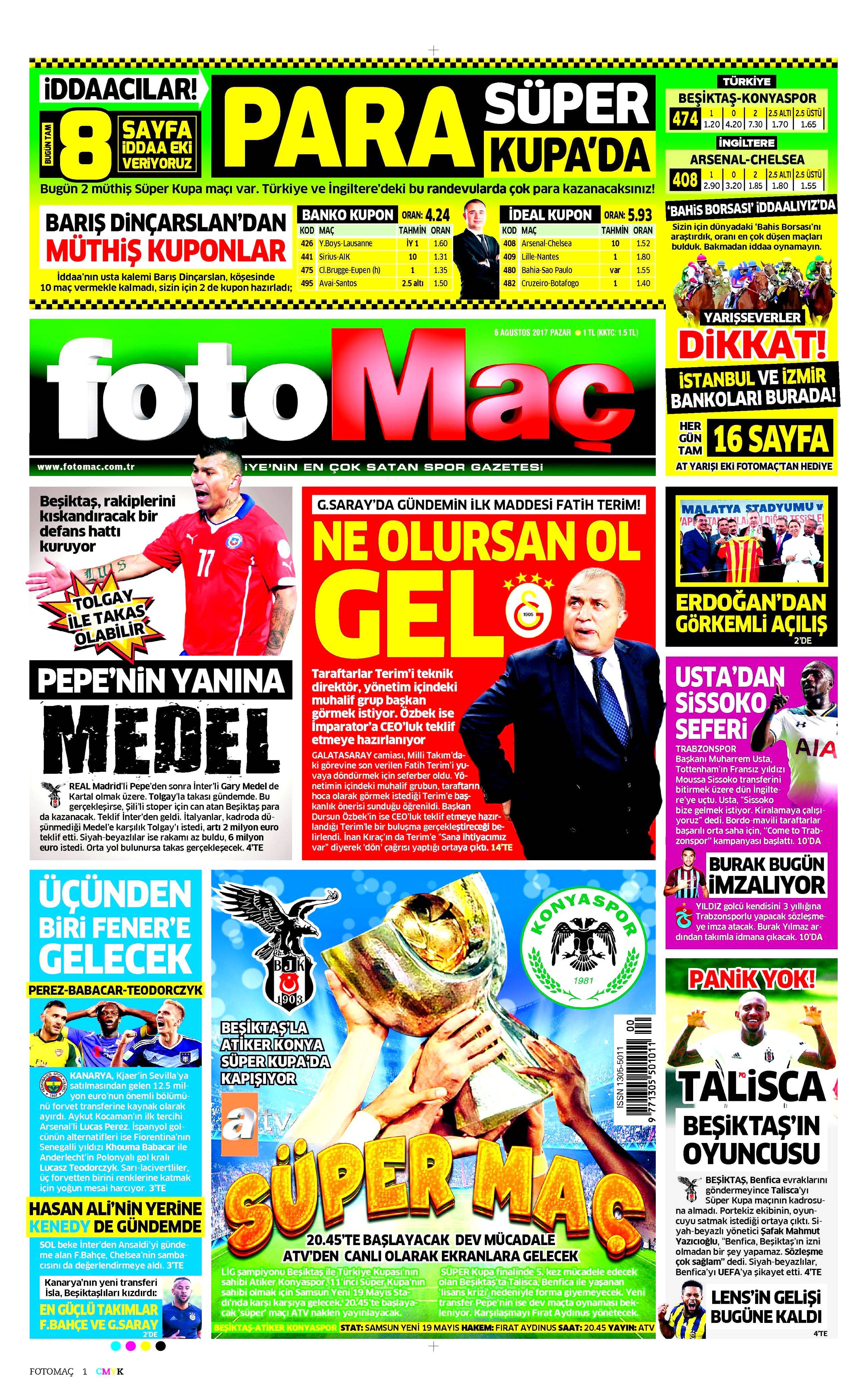 6 Ağustos 2017 gazete manşetleri - 30