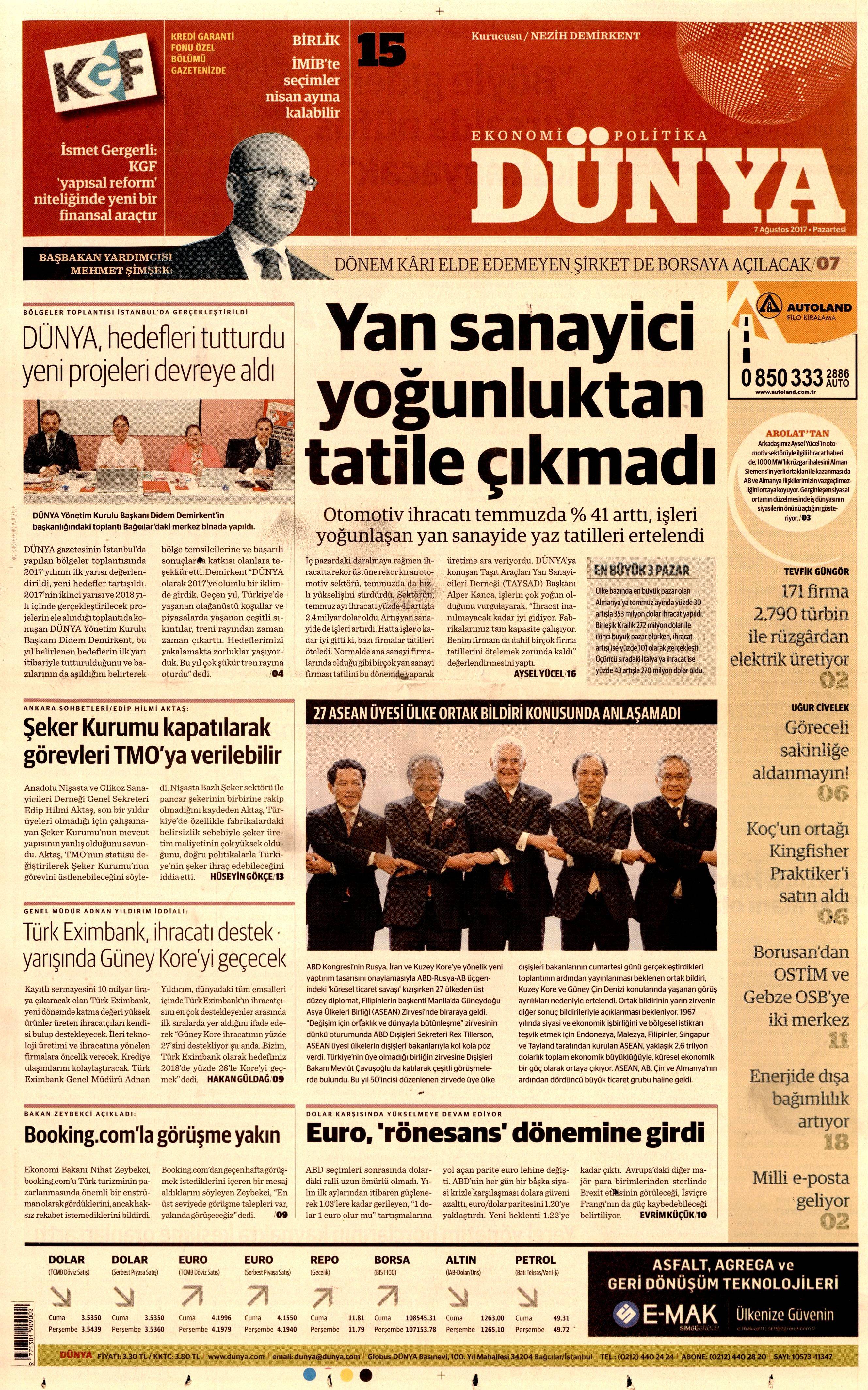 7 Ağustos 2017 gazete manşetleri - 6