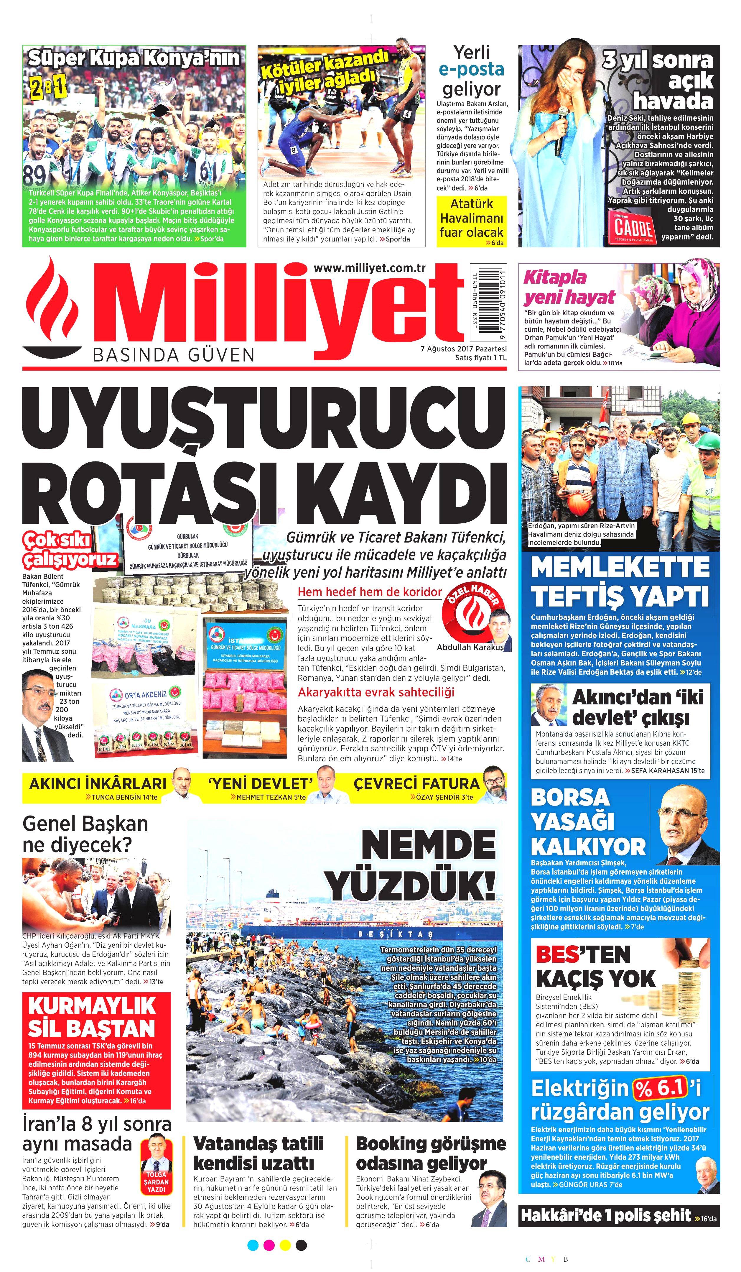 7 Ağustos 2017 gazete manşetleri - 17