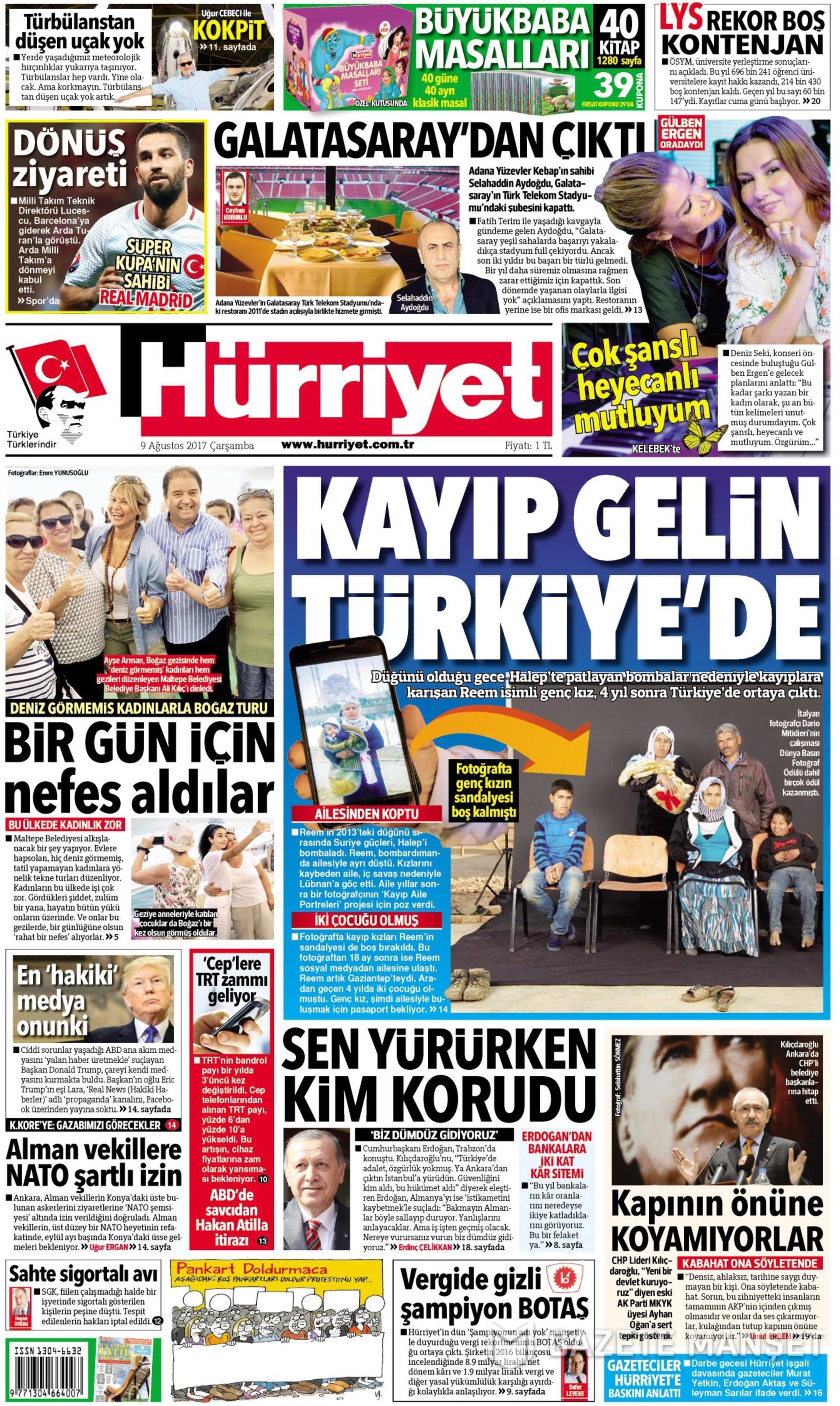 9 Ağustos 2017 gazete manşetleri - 10