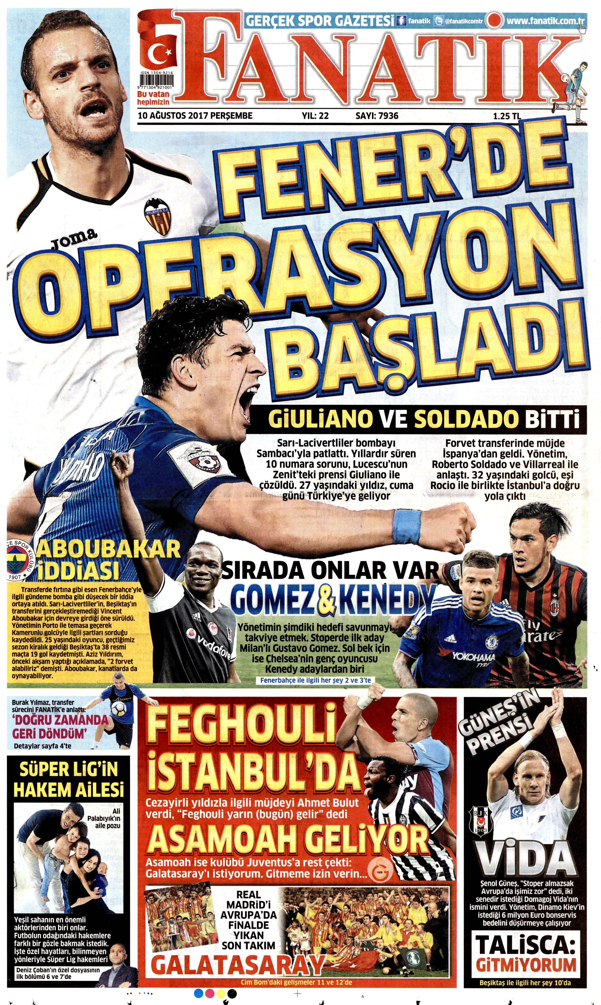 10 Ağustos 2017 gazete manşetleri - 15