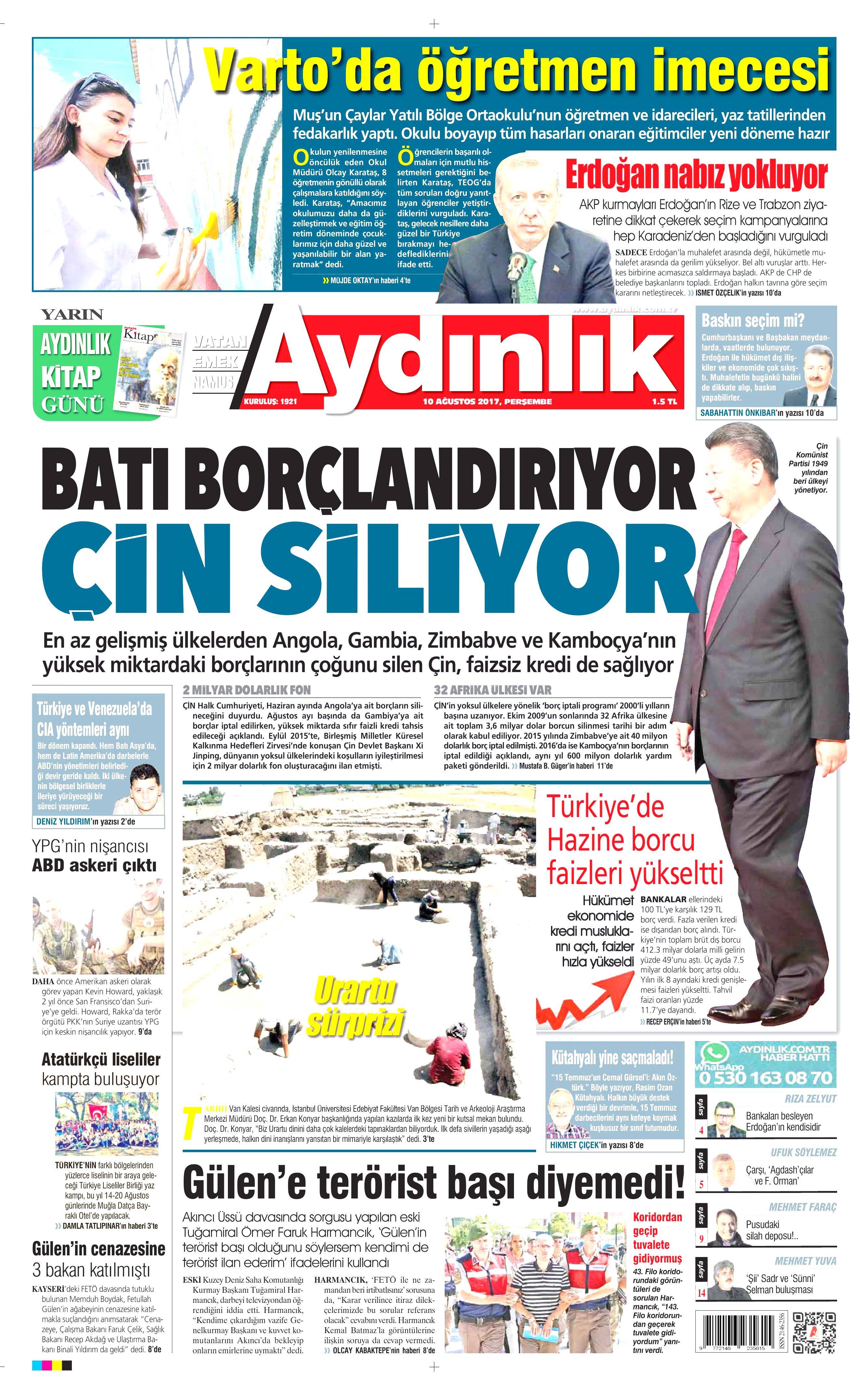 10 Ağustos 2017 gazete manşetleri - 38