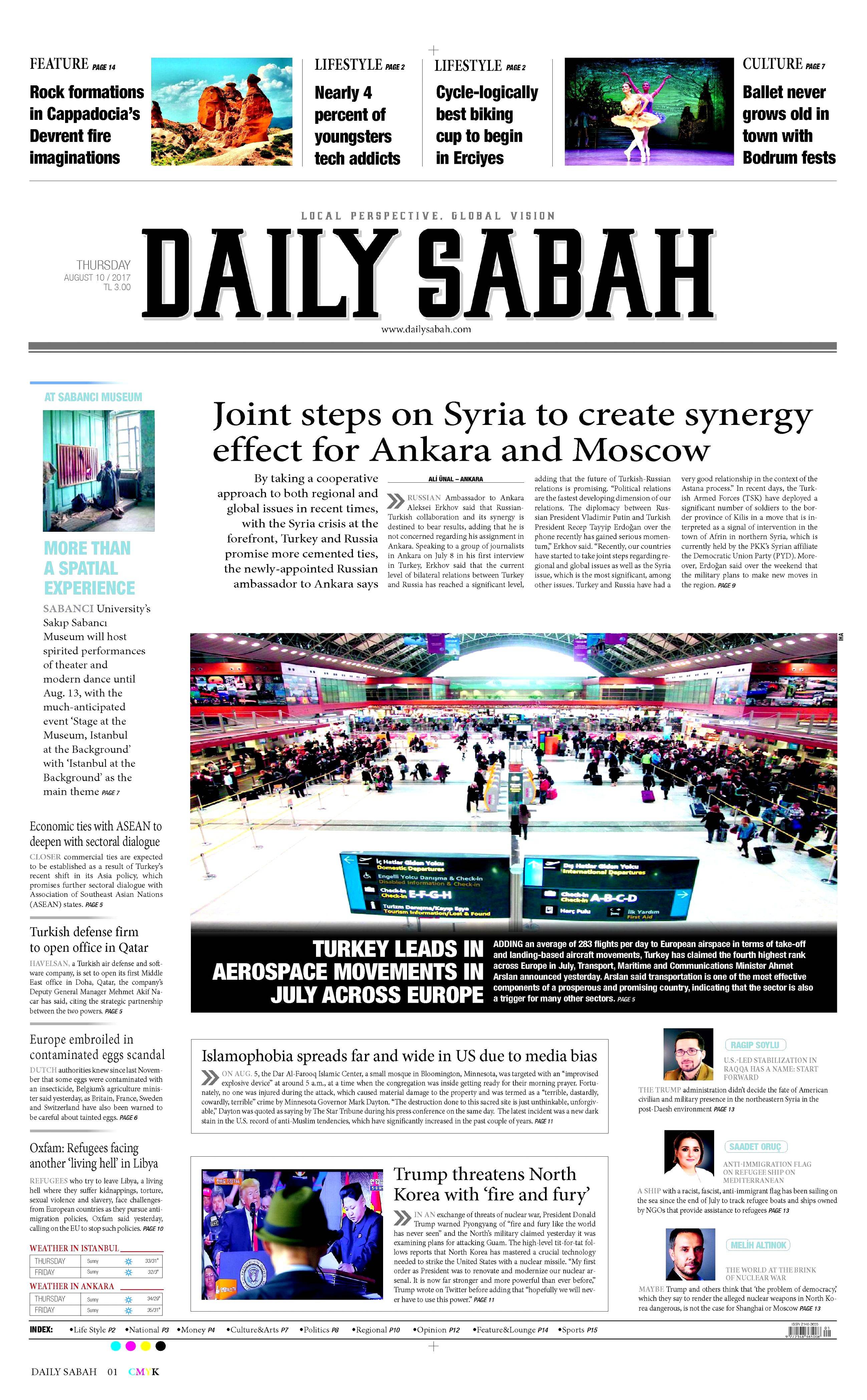 10 Ağustos 2017 gazete manşetleri - 4